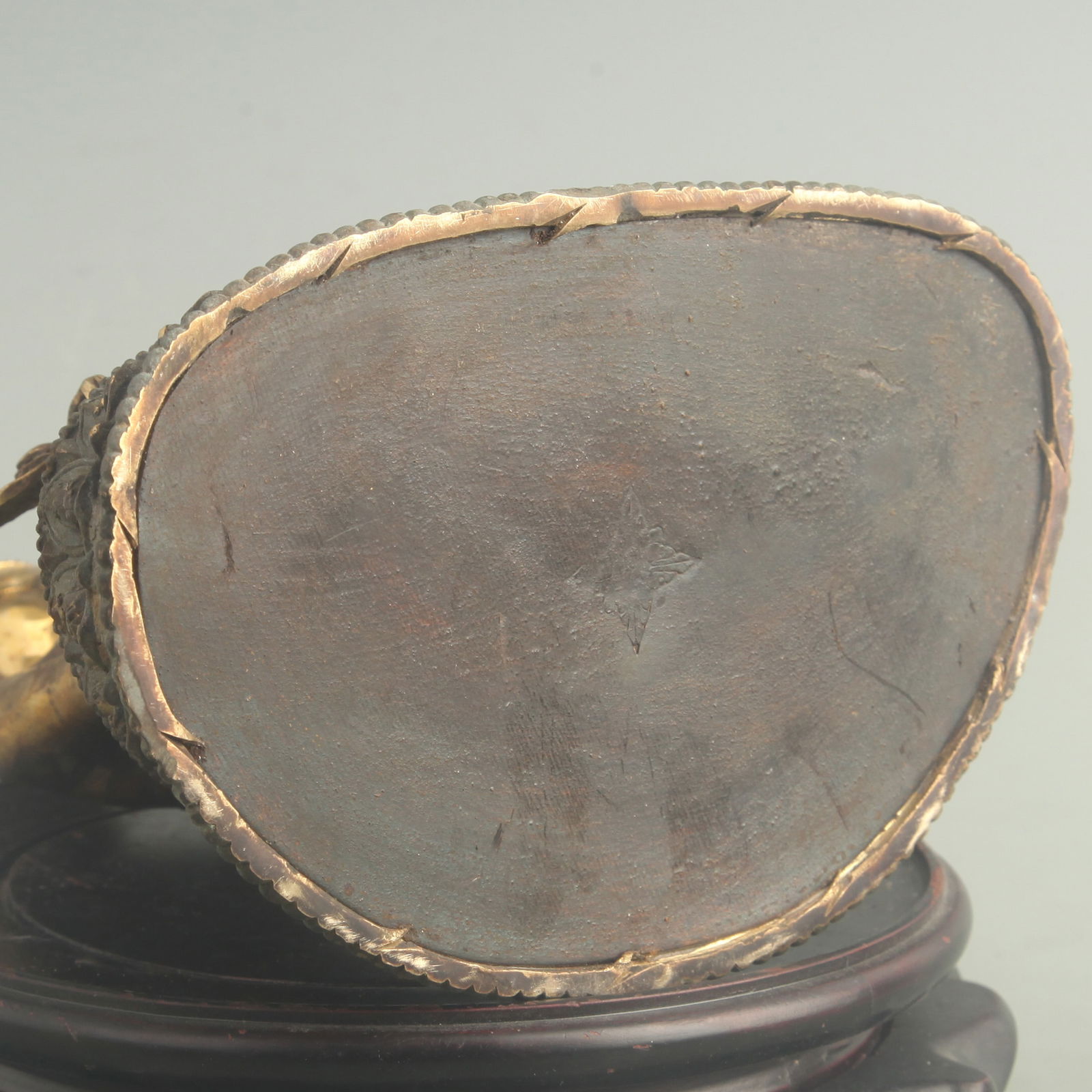 GILT BRONZE THREE PRECIOUS BUDDHAS STATUE - 5