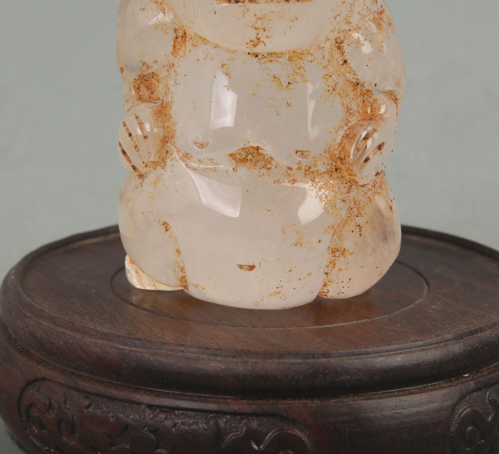 RARE FINE SMALL CRYSTAL BEAR FIGURE - 2