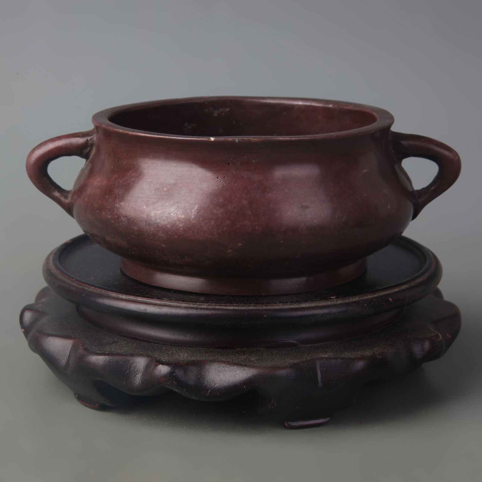 DOUBLE-EARED ROUND-FOOTED INCENSE BURNER - 3
