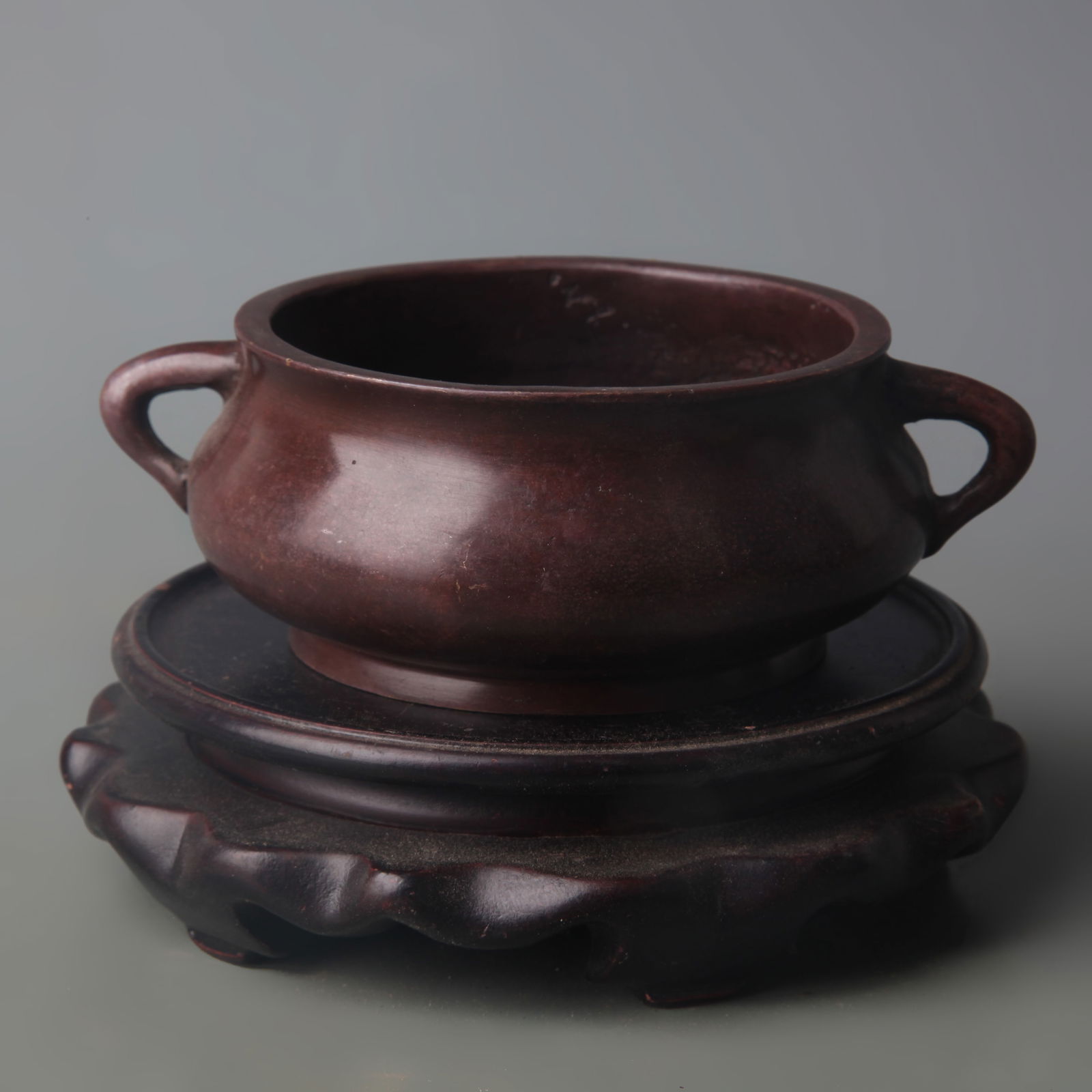 DOUBLE-EARED ROUND-FOOTED INCENSE BURNER - 4