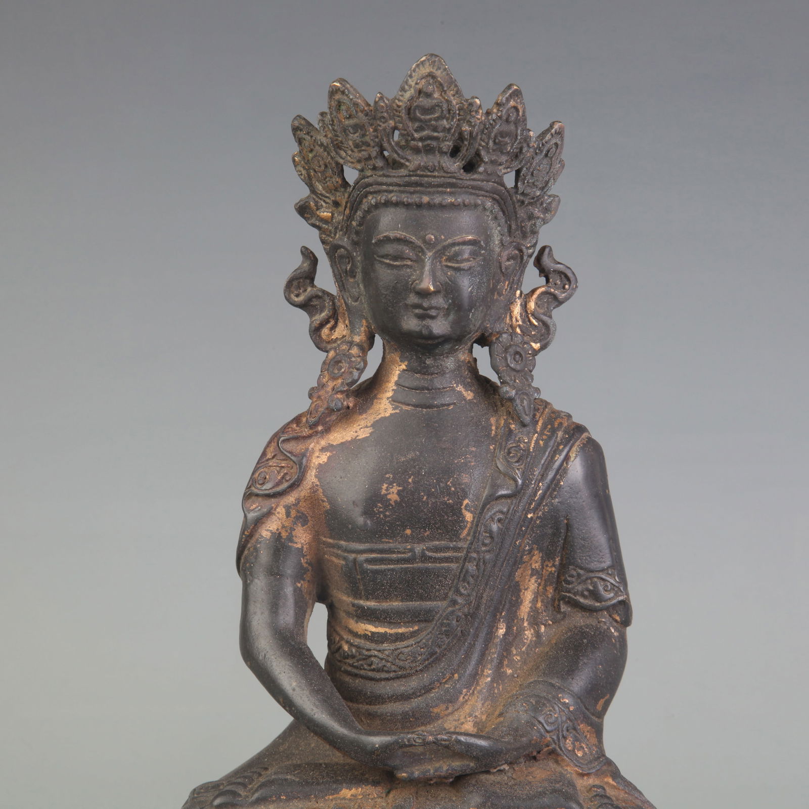 A FINE BRONZE BUDDHA FIGURE - 2