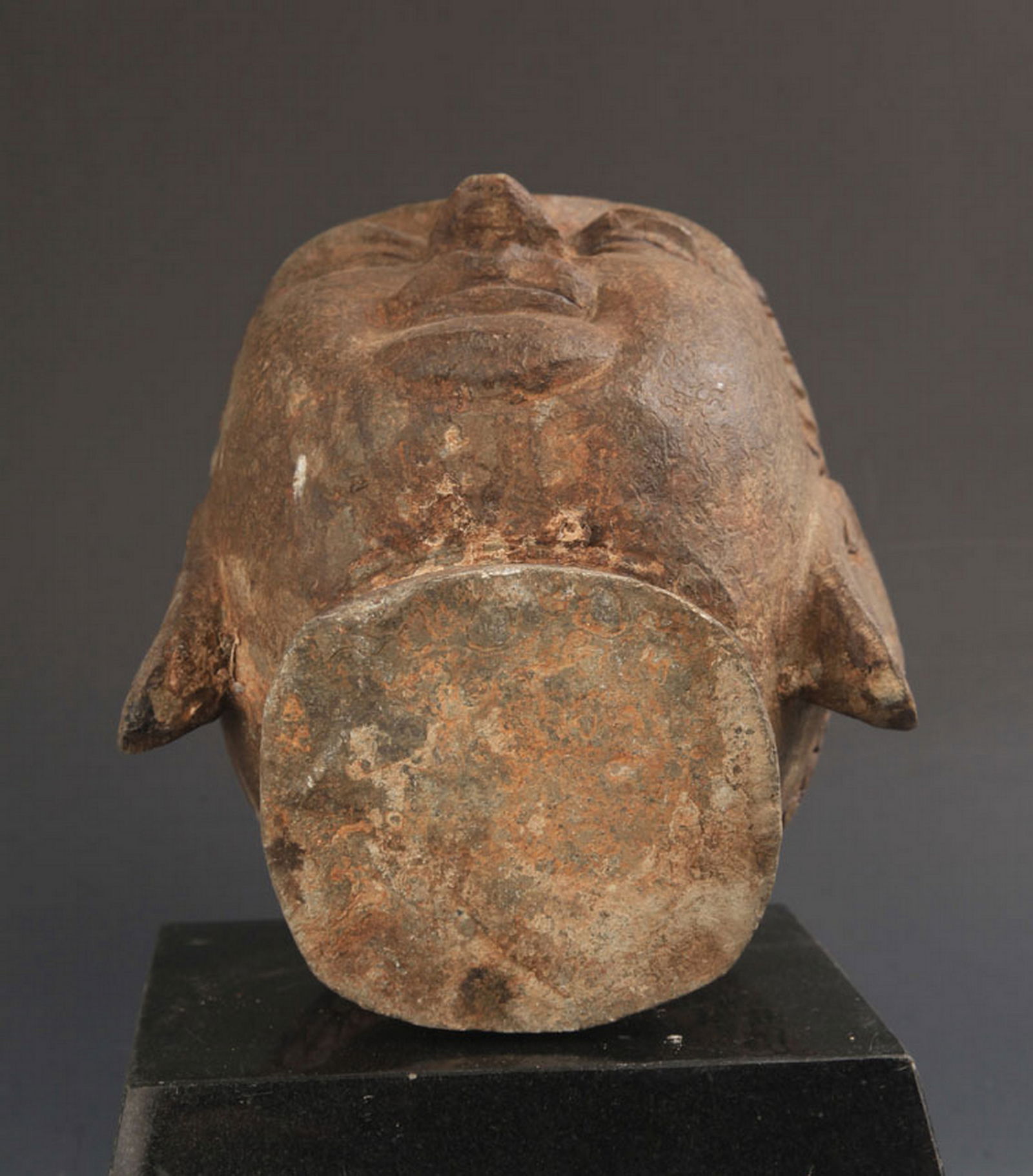 STONE-CARVED BUDDHA HEAD - 4