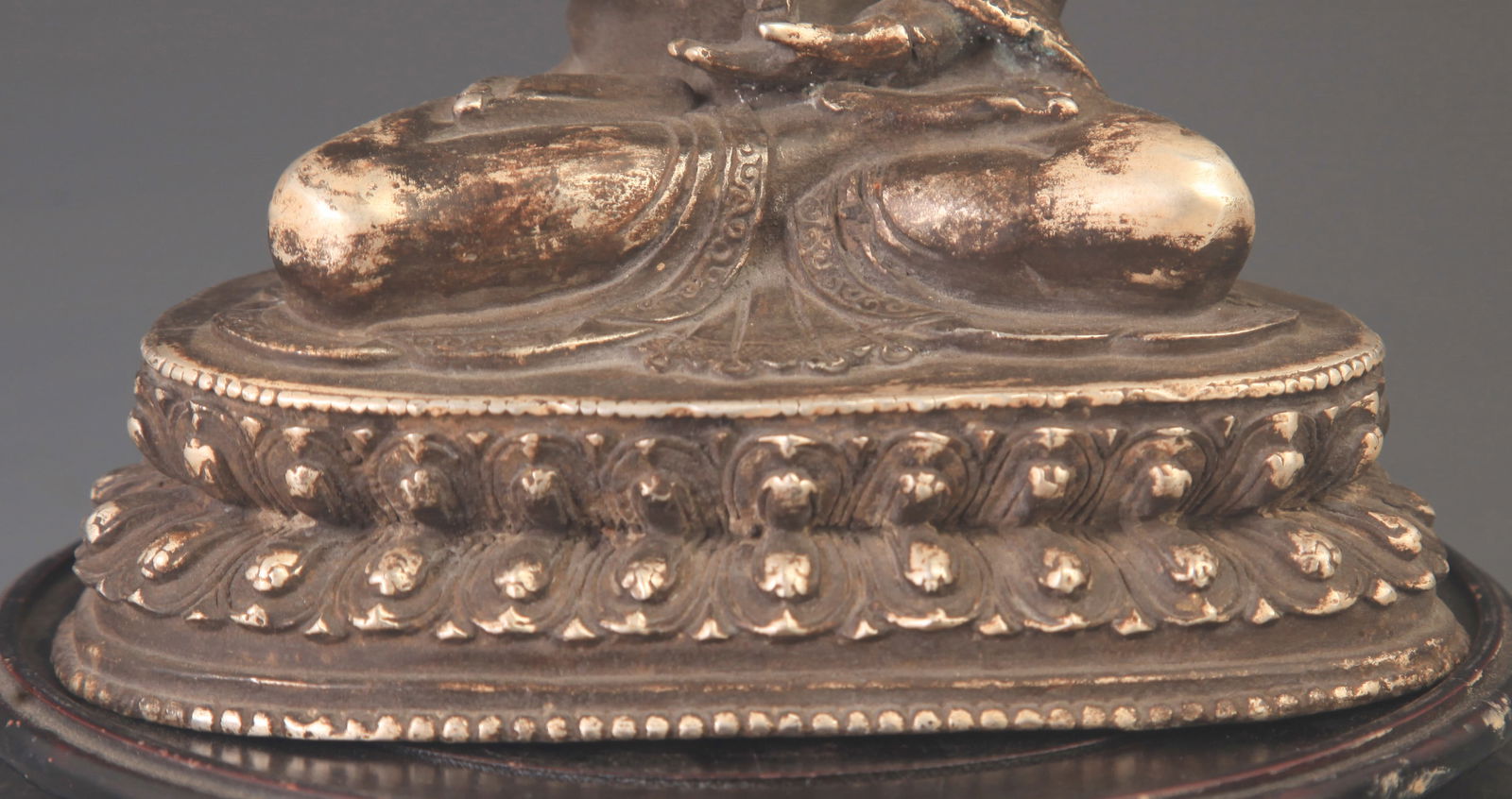 RARE SILVER PLATED AMITABHA STATUE - 3