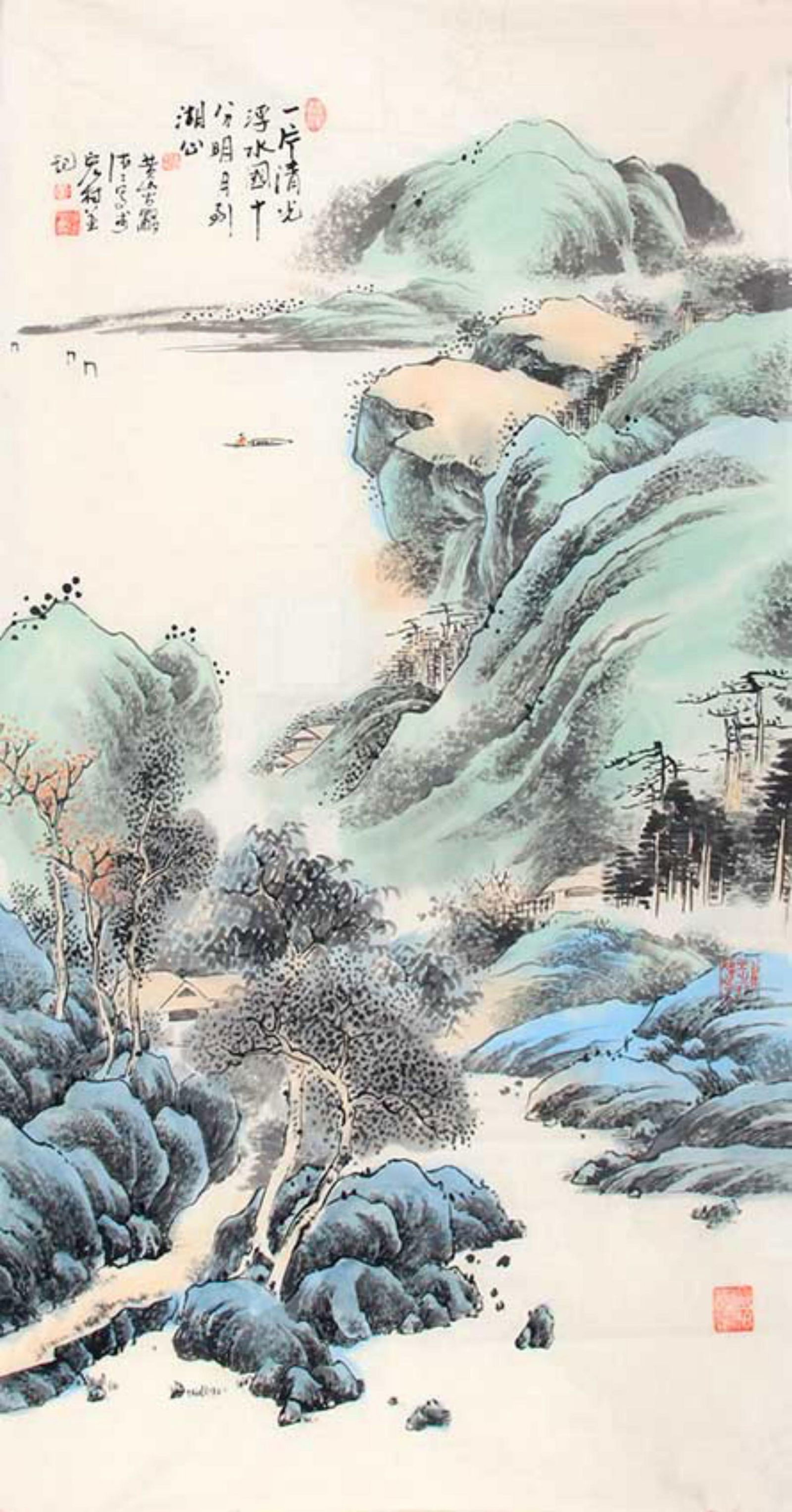 CHINESE PAINTING ATTRIBUTED TO CHA DE QING (1 of 4)