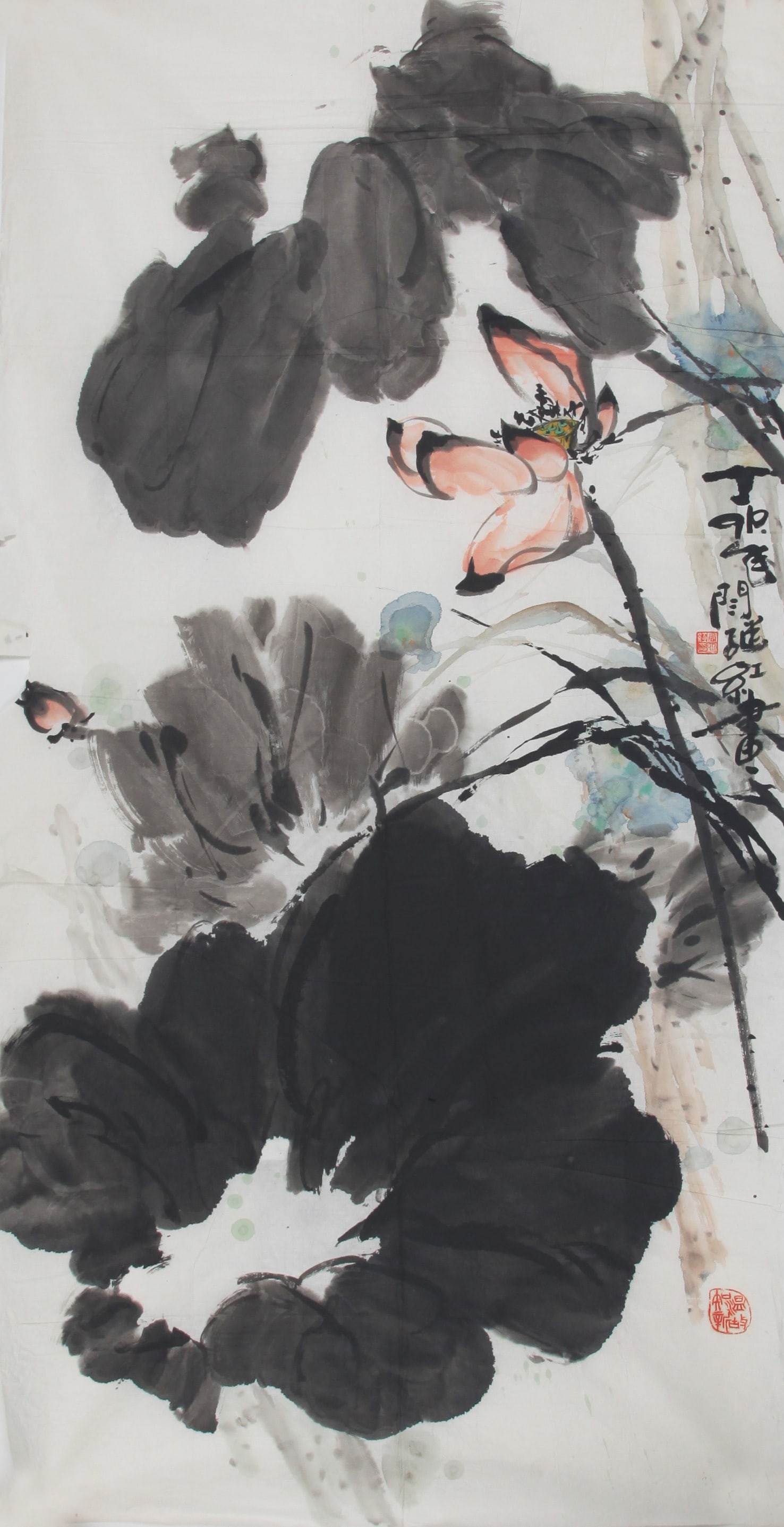 UAN JI HONG, CHINESE PAINTING ATTRIBUTED TO: Contemporary, High: 52.00 inch; Width: 26.00 inch;