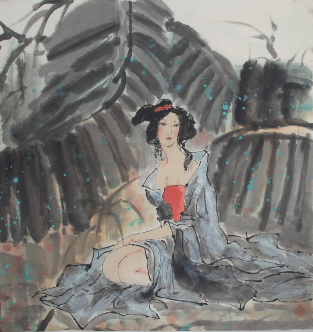 A FINE CHINESE PAINTING: Contemporary, High: 24.00 inch; Width: 23.00 inch