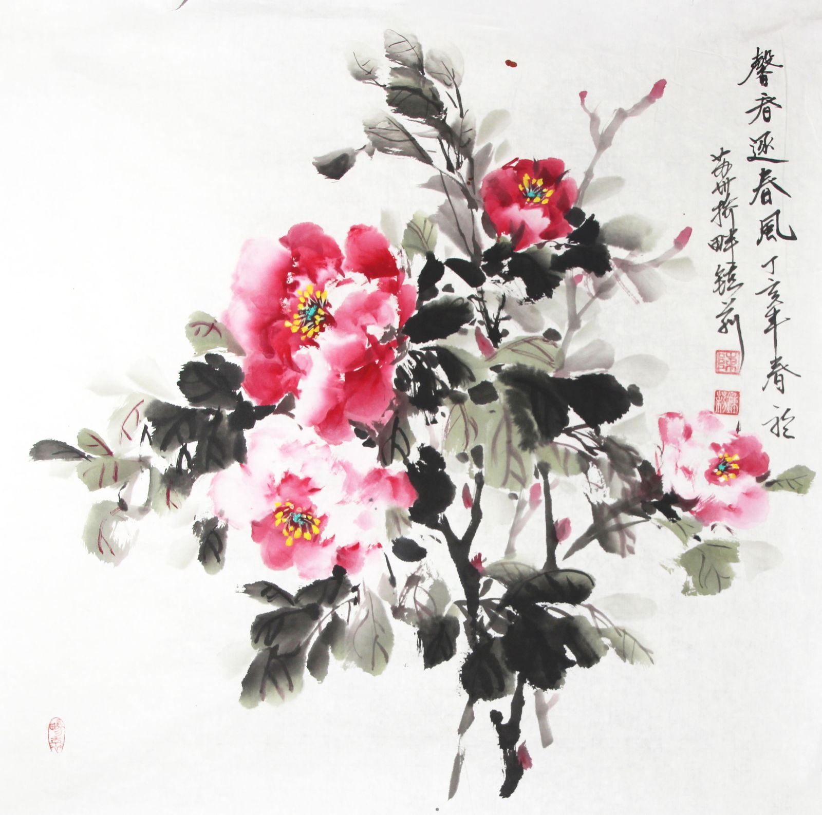 CHINESE PAINTING ATTRIBUTED TO CHEN ZHONG LING: Contemporary, High: 26.9 inch; Width: 27.3 inch