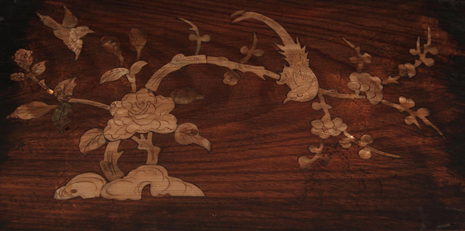 A EMBEDDED WITH SPIRAL SHELL WOOD BOX - 3