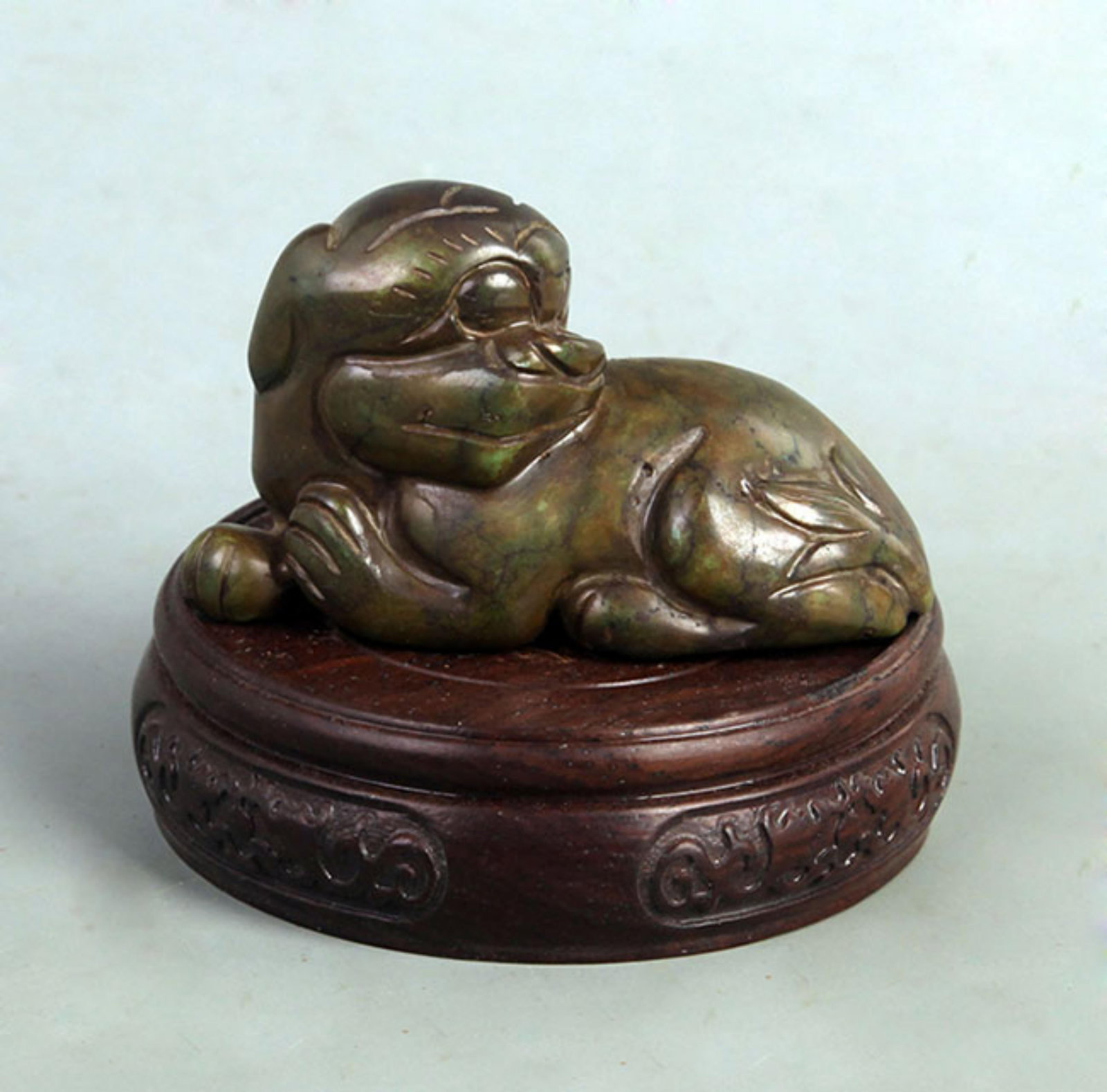 TURQUOISE STONE AUSPICIOUS BEAST ORNAMENT (1 of 5)