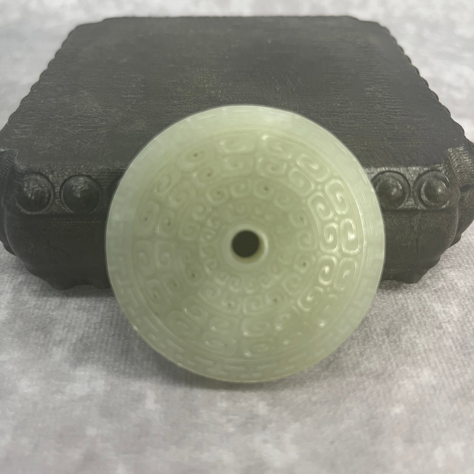 A FINE CLOUD PATTERN JADE BI DISC - 2