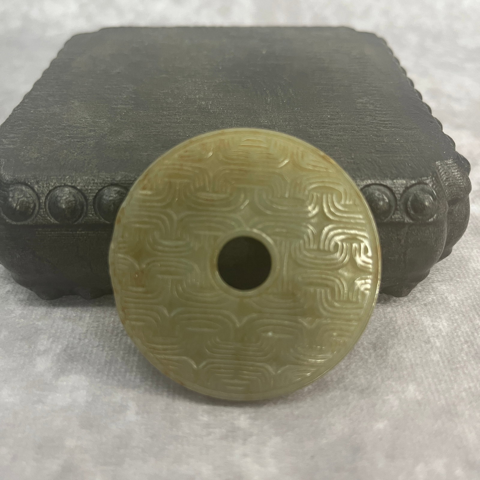 A FINE CLOUD PATTERN JADE BI DISC - 2