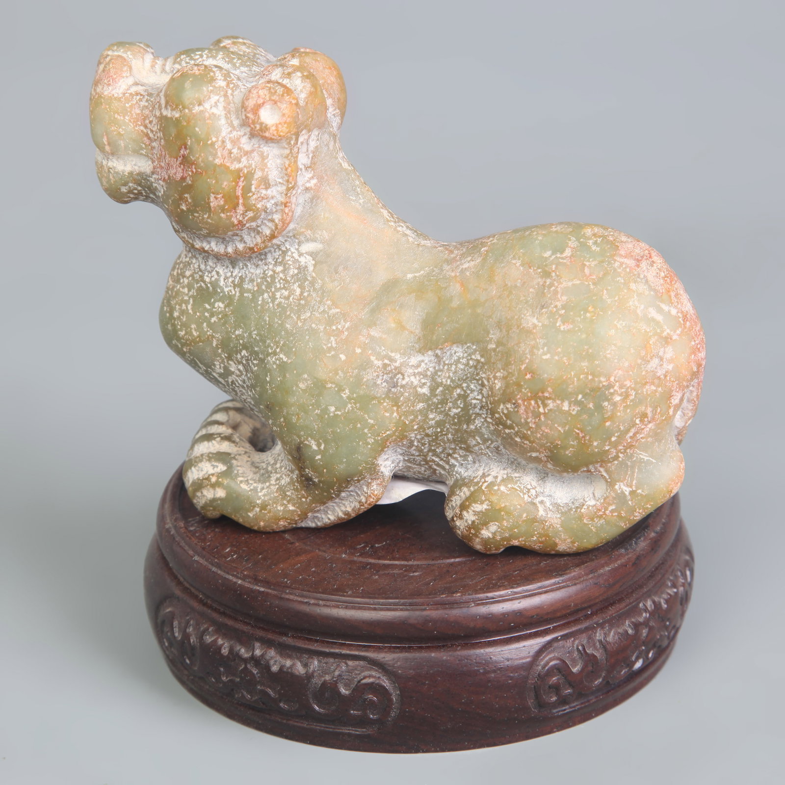 A CELADON JADE CARVING - 4
