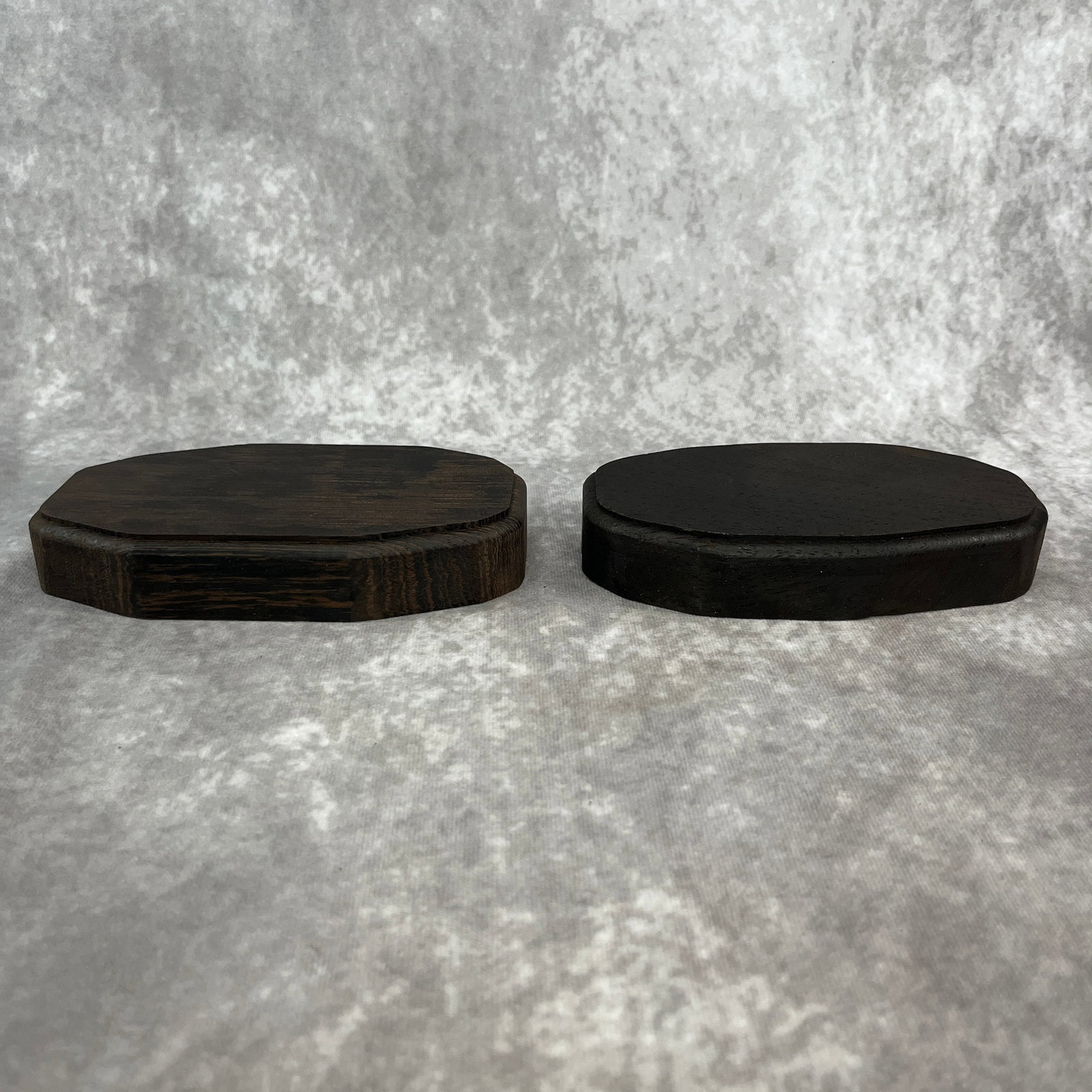 PAIR OF HARDWOOD MADE DISPLAY STAND (1 of 4)