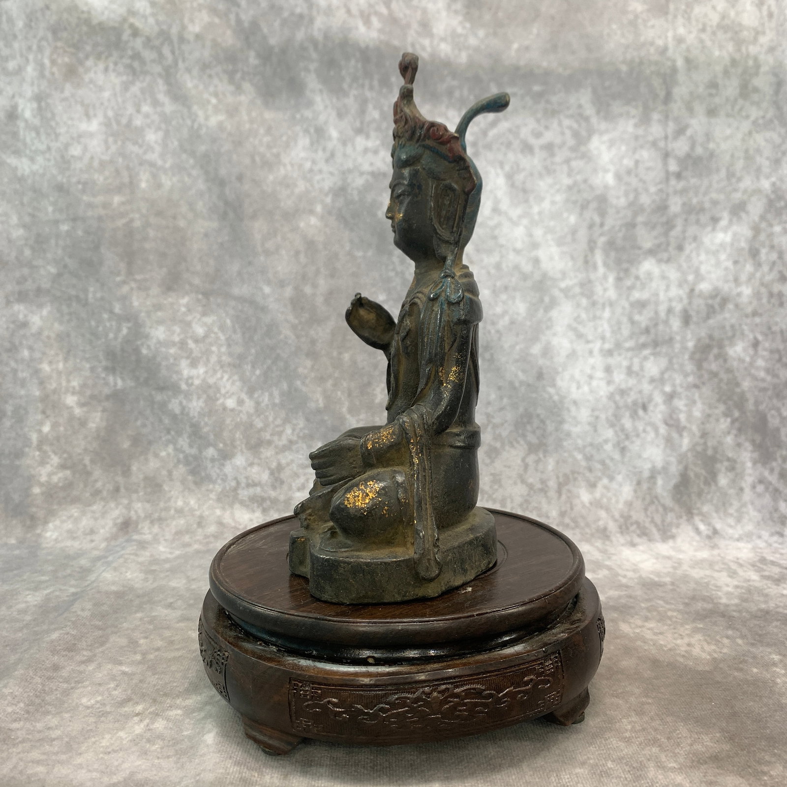 A FINE BRONZE TARA STATUE (ROYAL EASE POSE) - 2