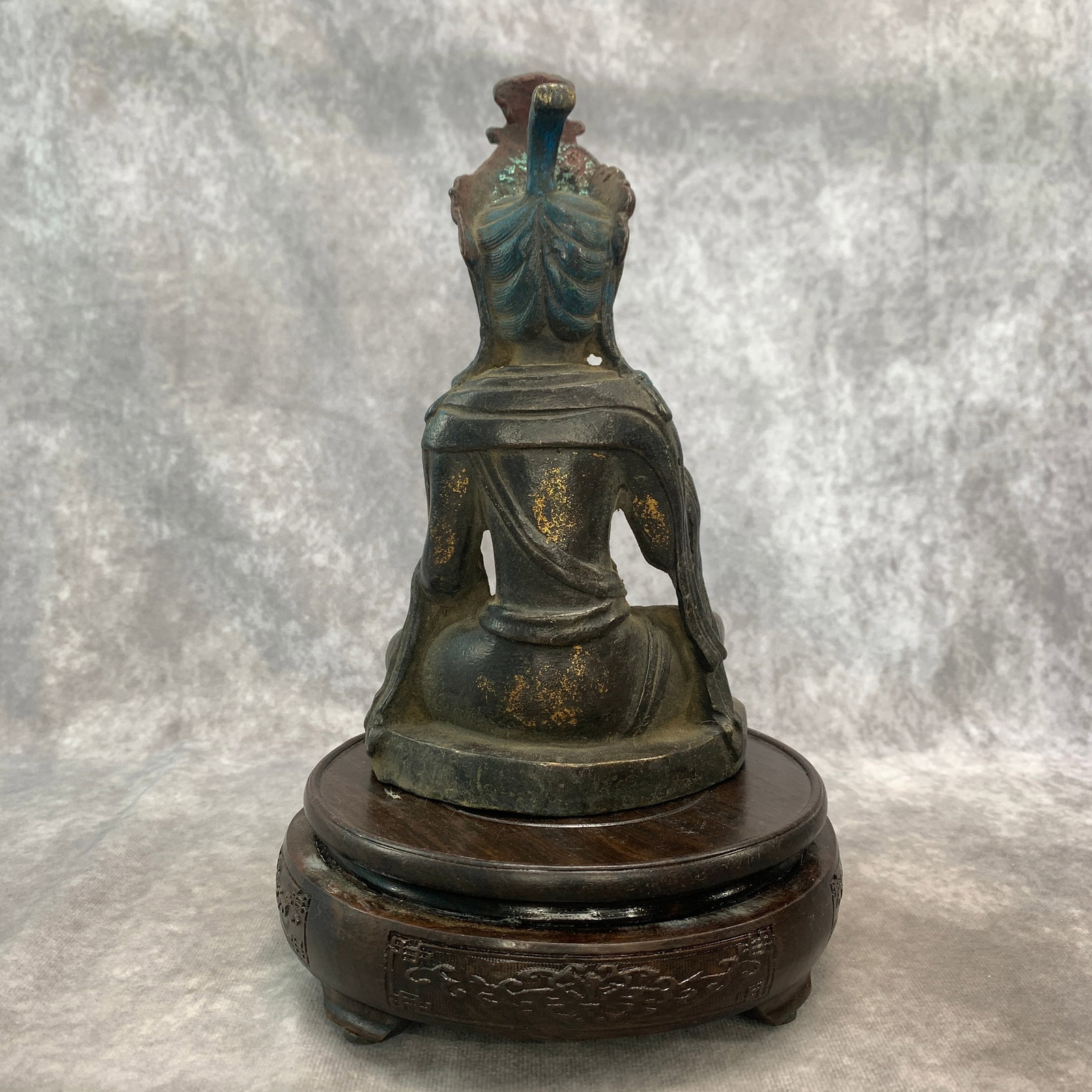 A FINE BRONZE TARA STATUE (ROYAL EASE POSE) - 3