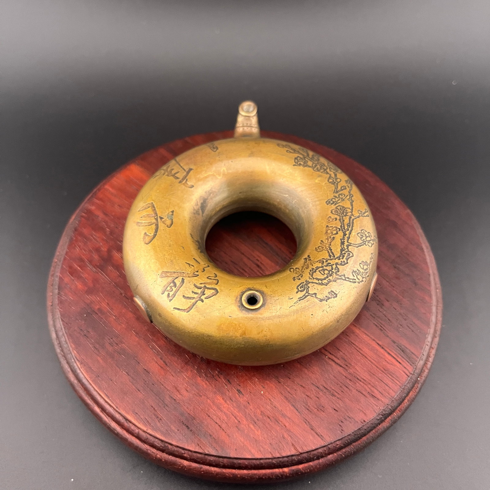 BRONZE WATER DROPPER WITH CALLIGRAPHY - 3