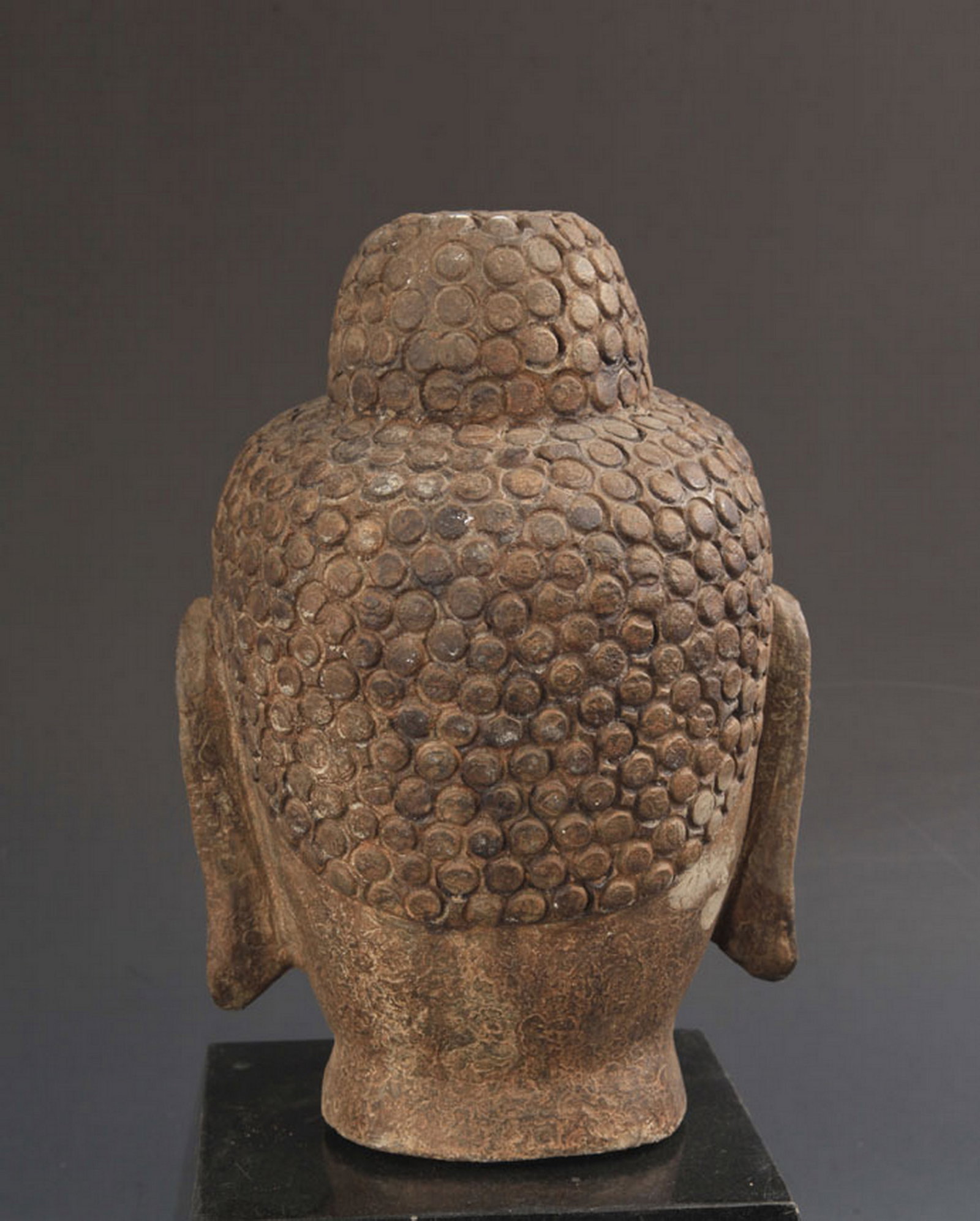CARVED STONE BUDDHA HEAD - 3