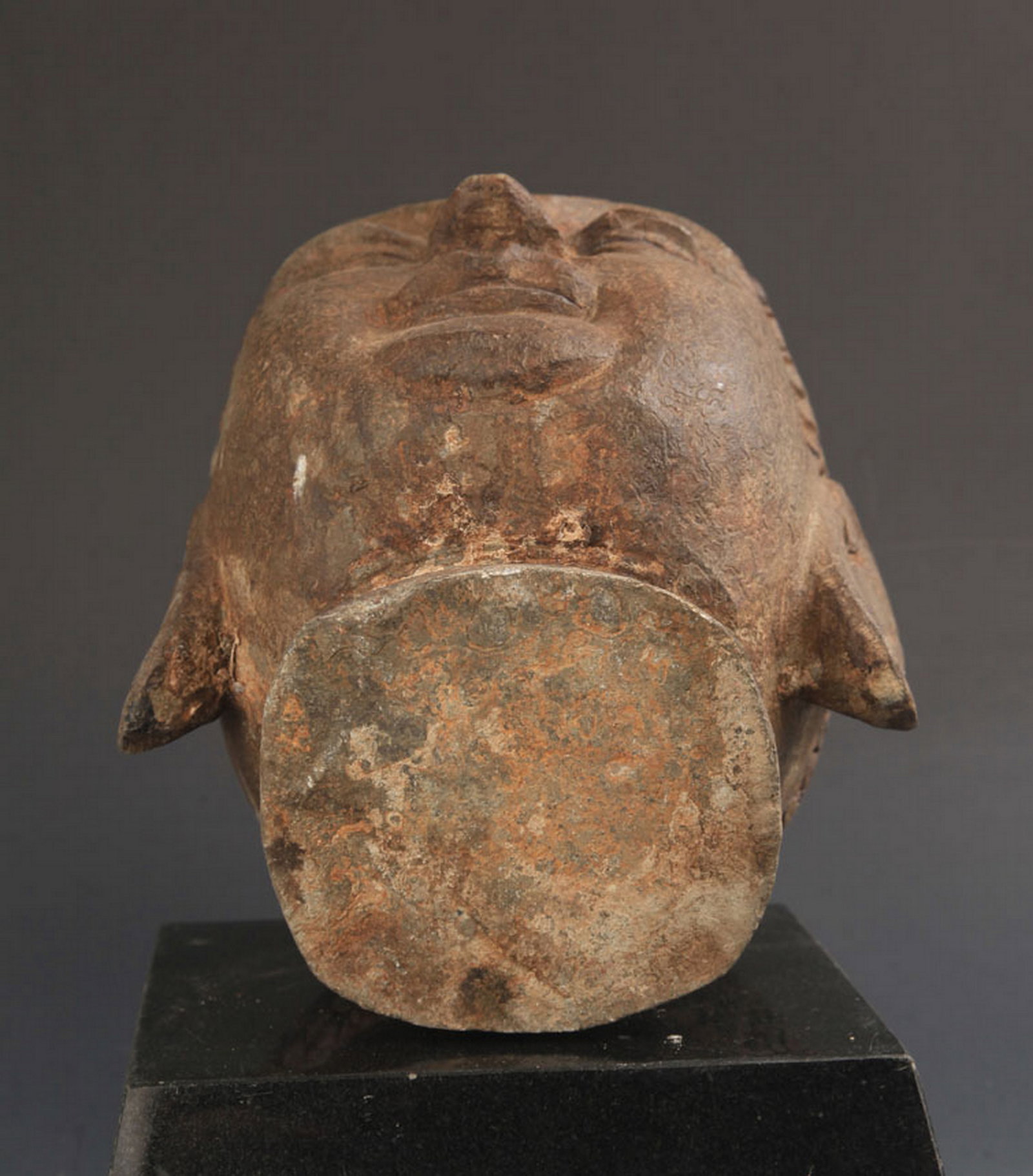 CARVED STONE BUDDHA HEAD - 4