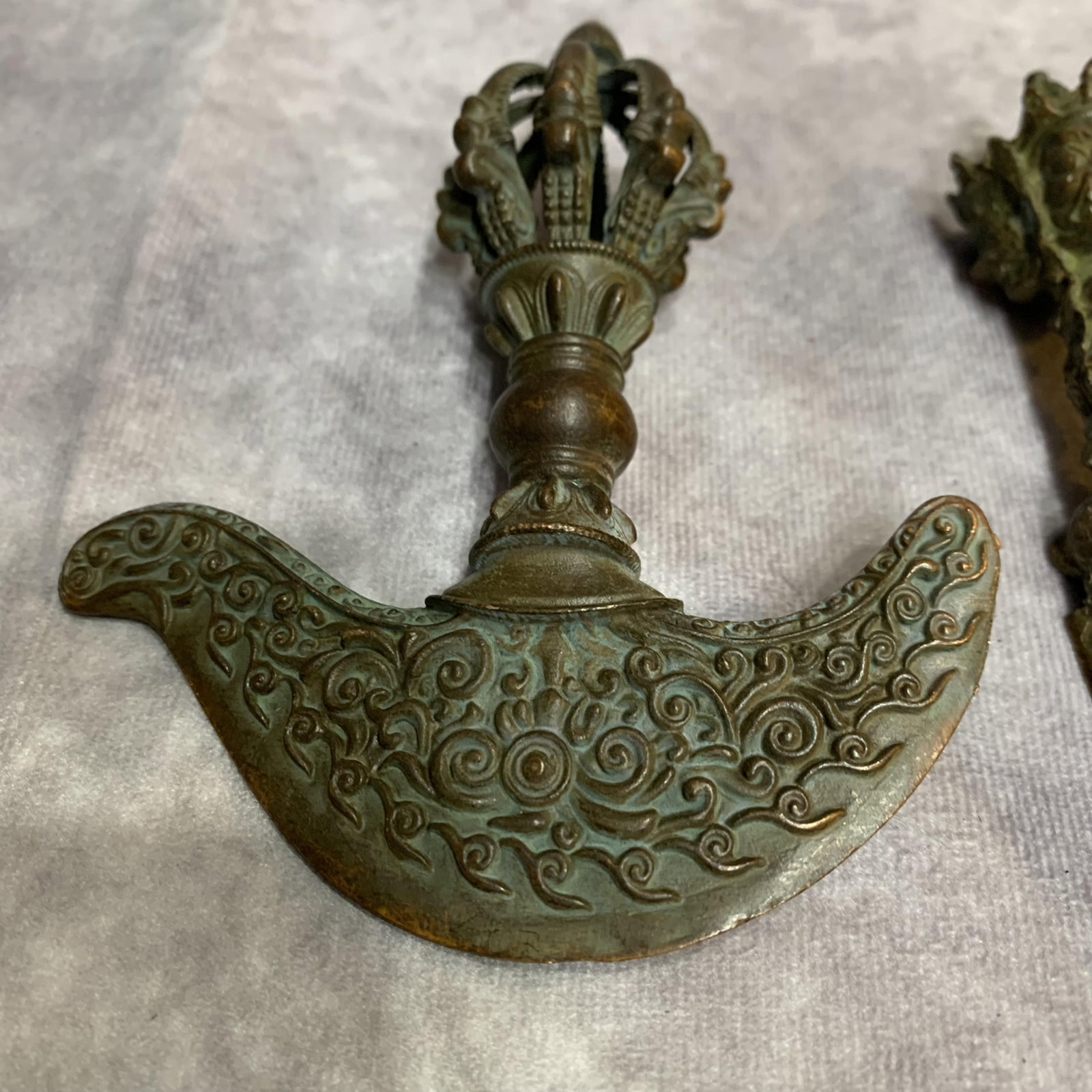 TWO TIBETAN BUDDHIST RITUAL INSTRUMENTS - 2