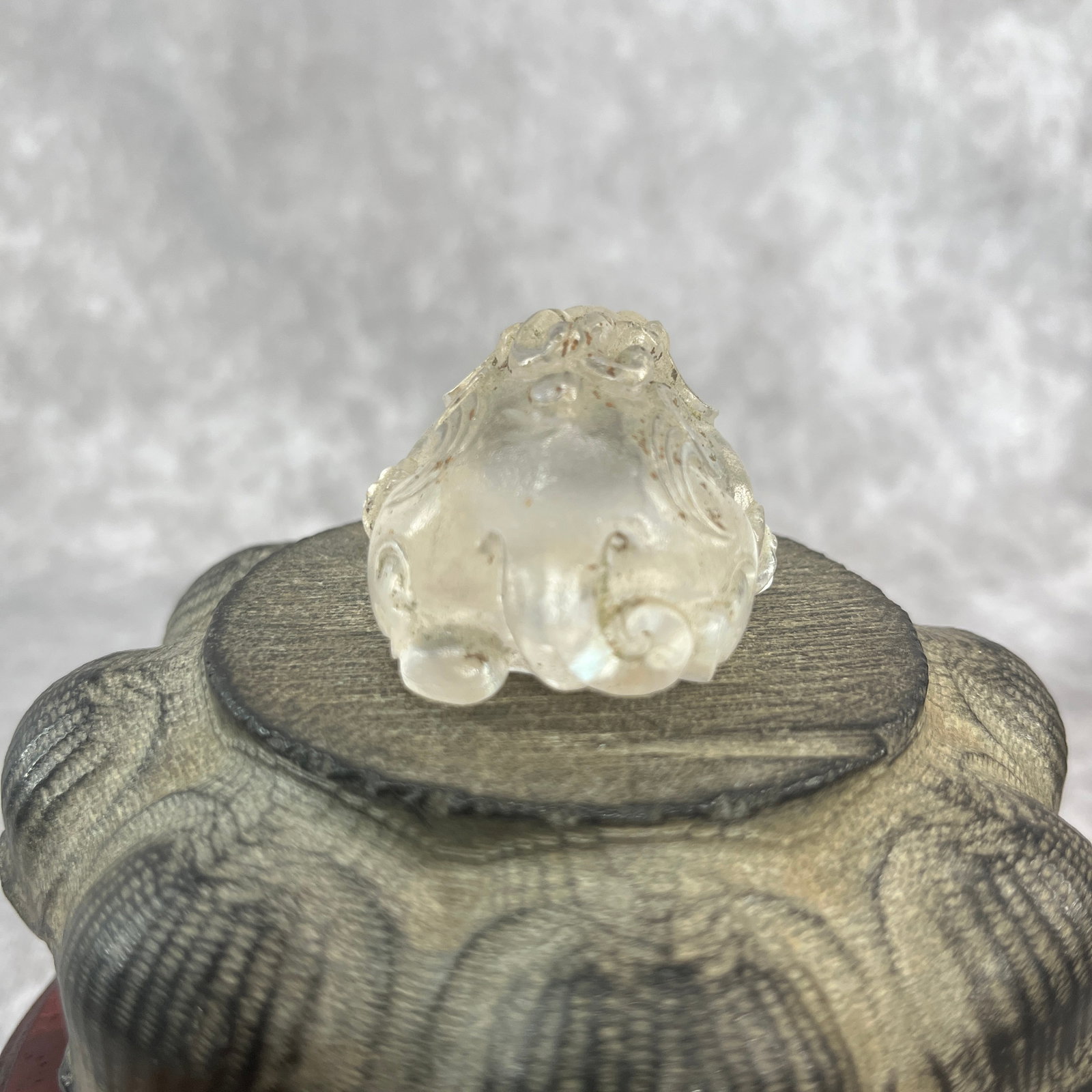 A FINE CLEAR QUARTZ PIXIU FIGURE - 5