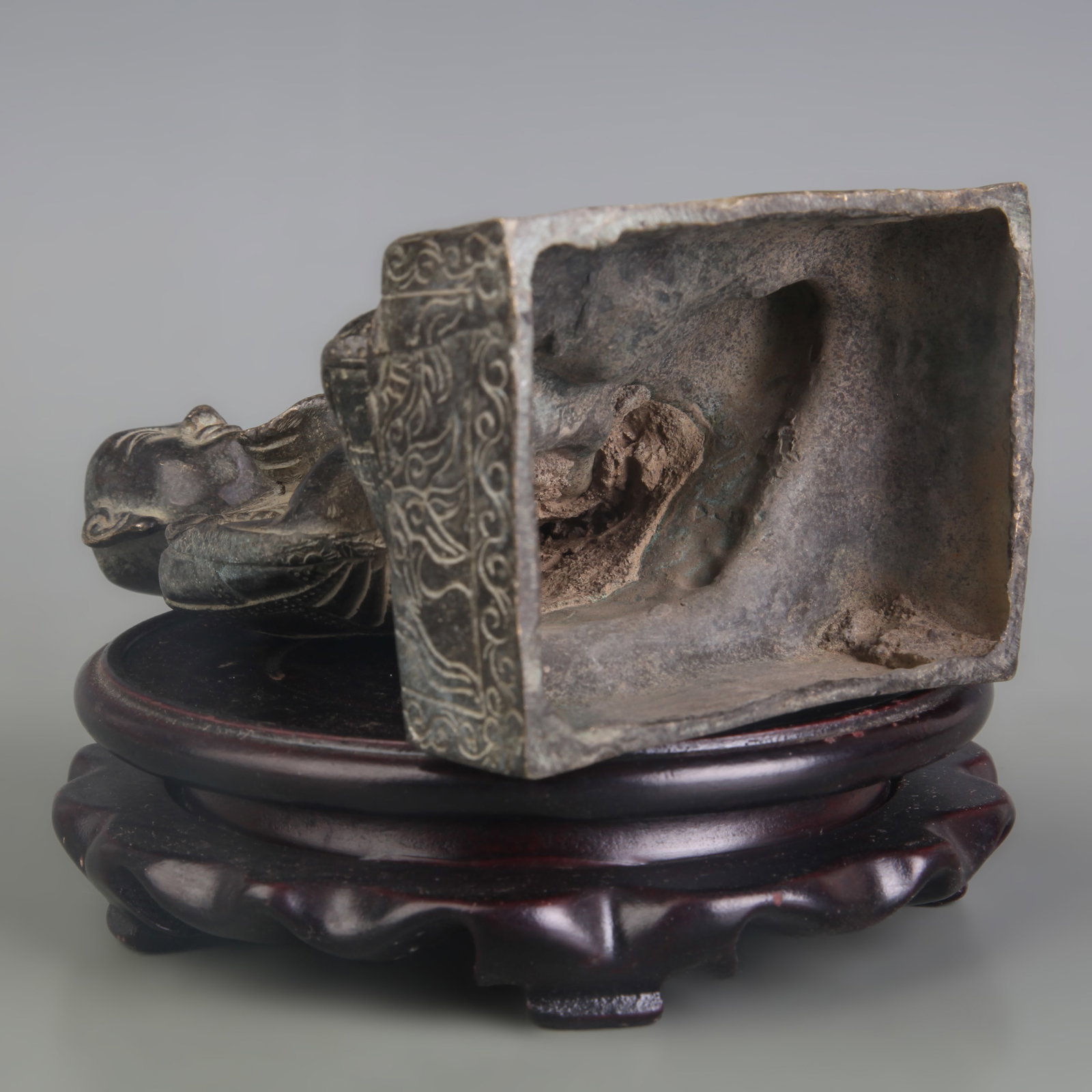A FINE BRONZE LAMA STATUE BUDDHIST MASTER - 5