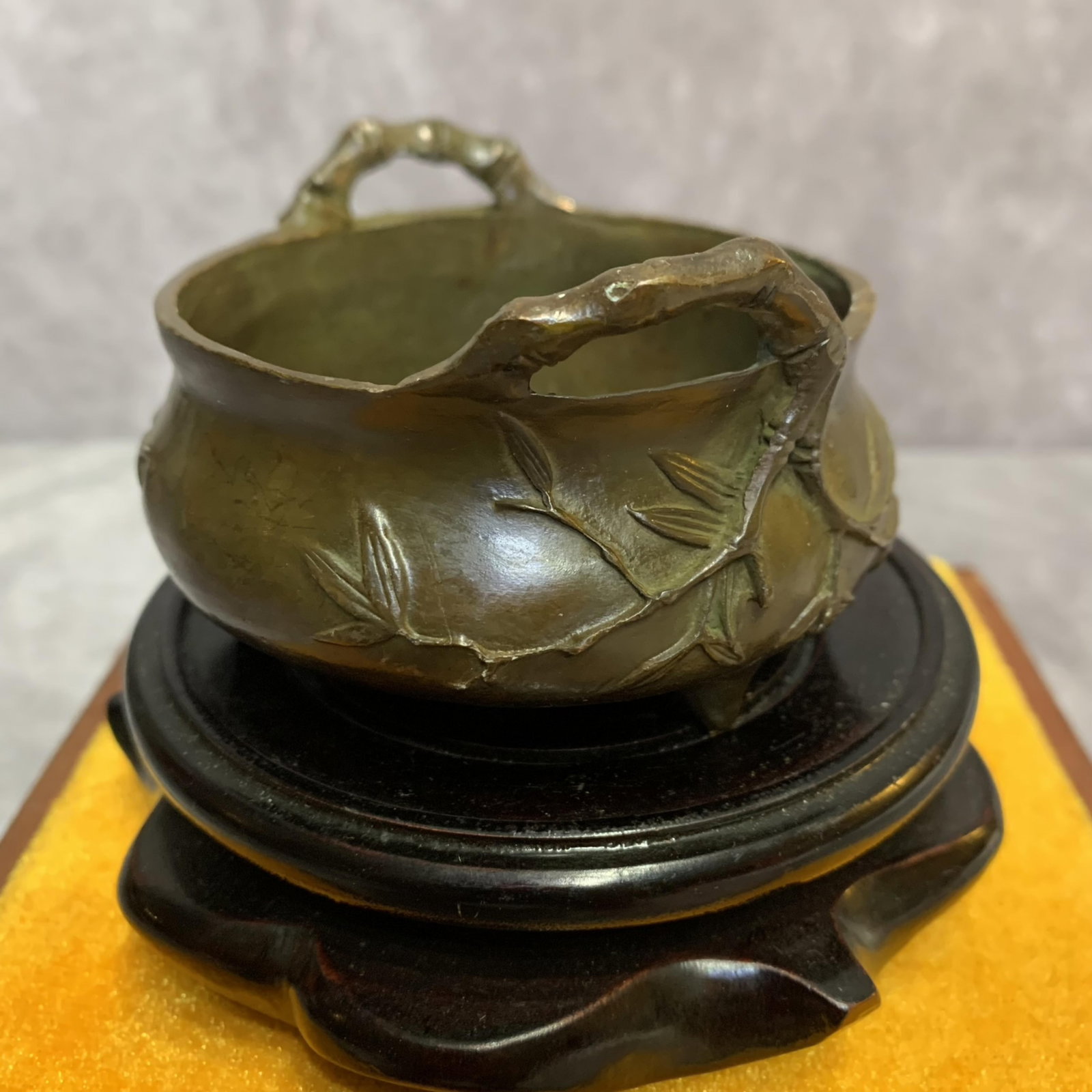 A FINE THREE PATTERN THREE FOOT BRONZE CENSER - 3