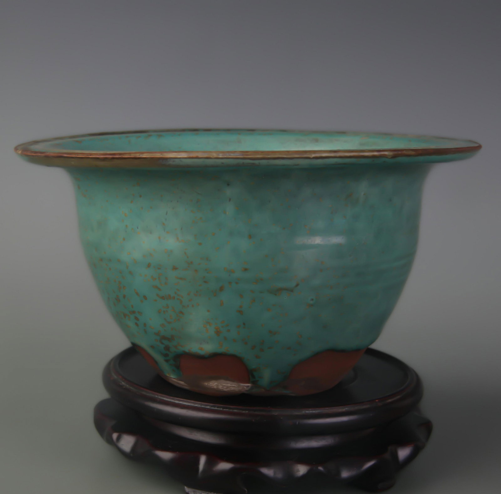 A FINE JUN GLAZE FLOWER POT - 3