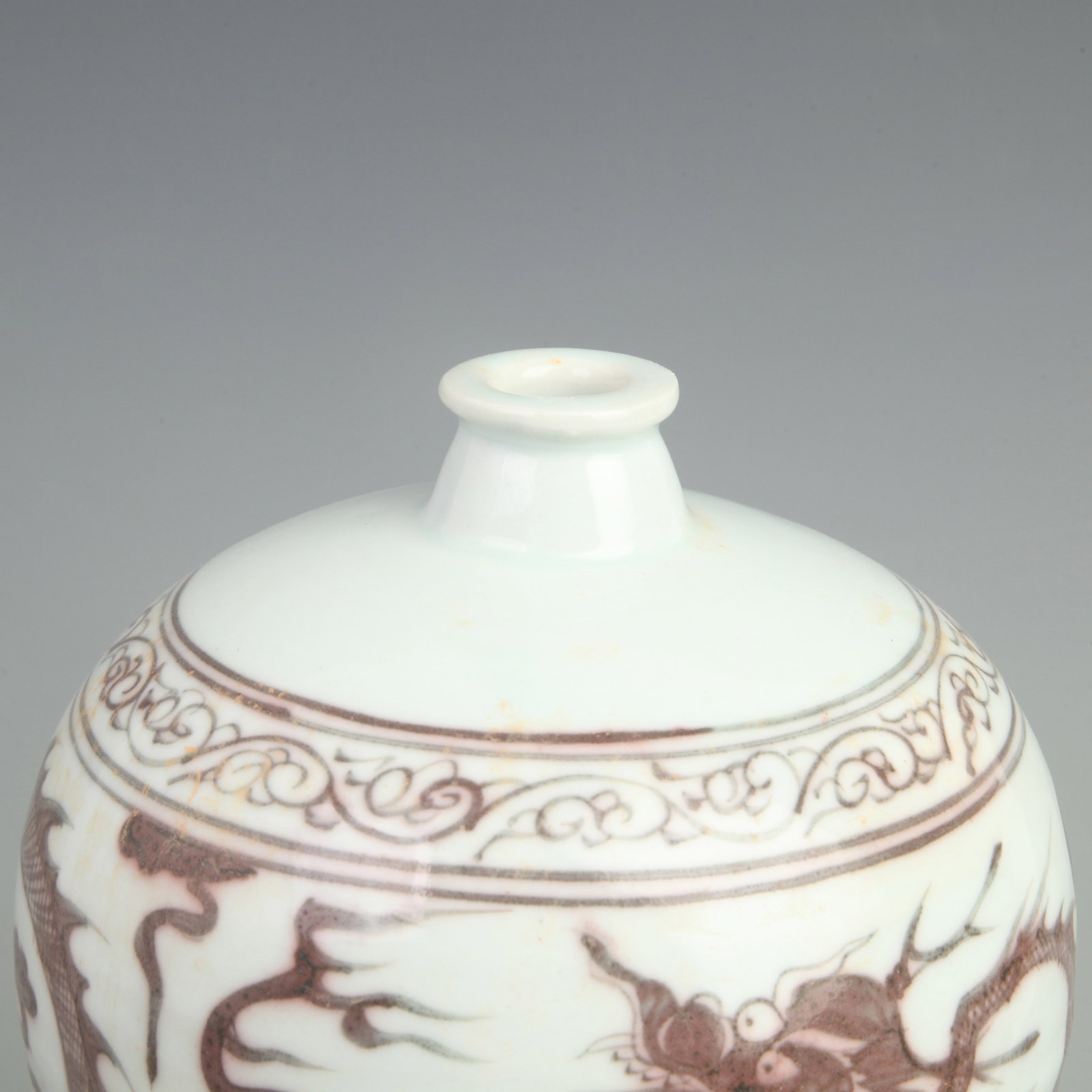 DRAGON PATTERN PLUM STYLE PORCELAIN VASE - 2