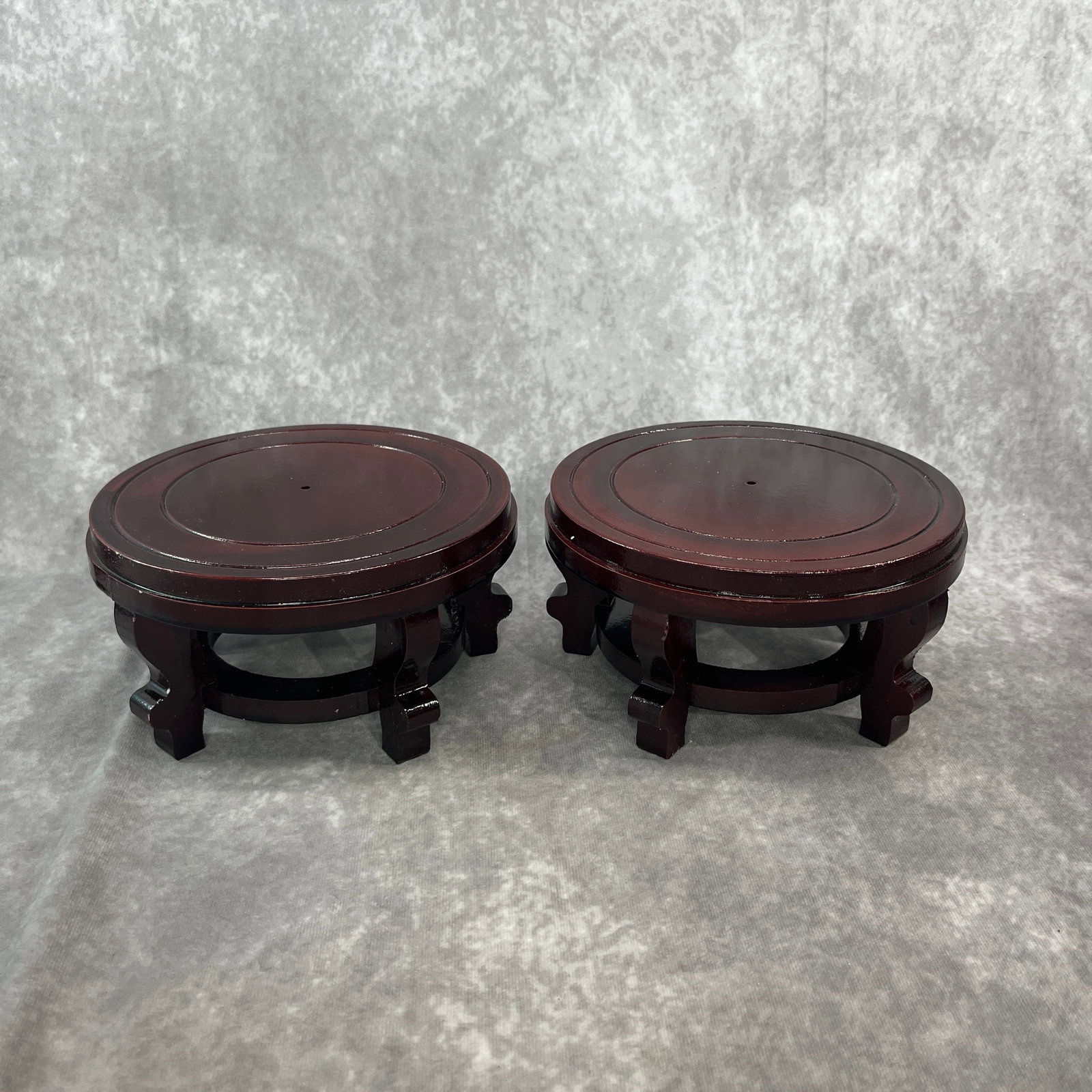 GROUP OF HARDWOOD MADE DISPLAY STAND (1 of 4)