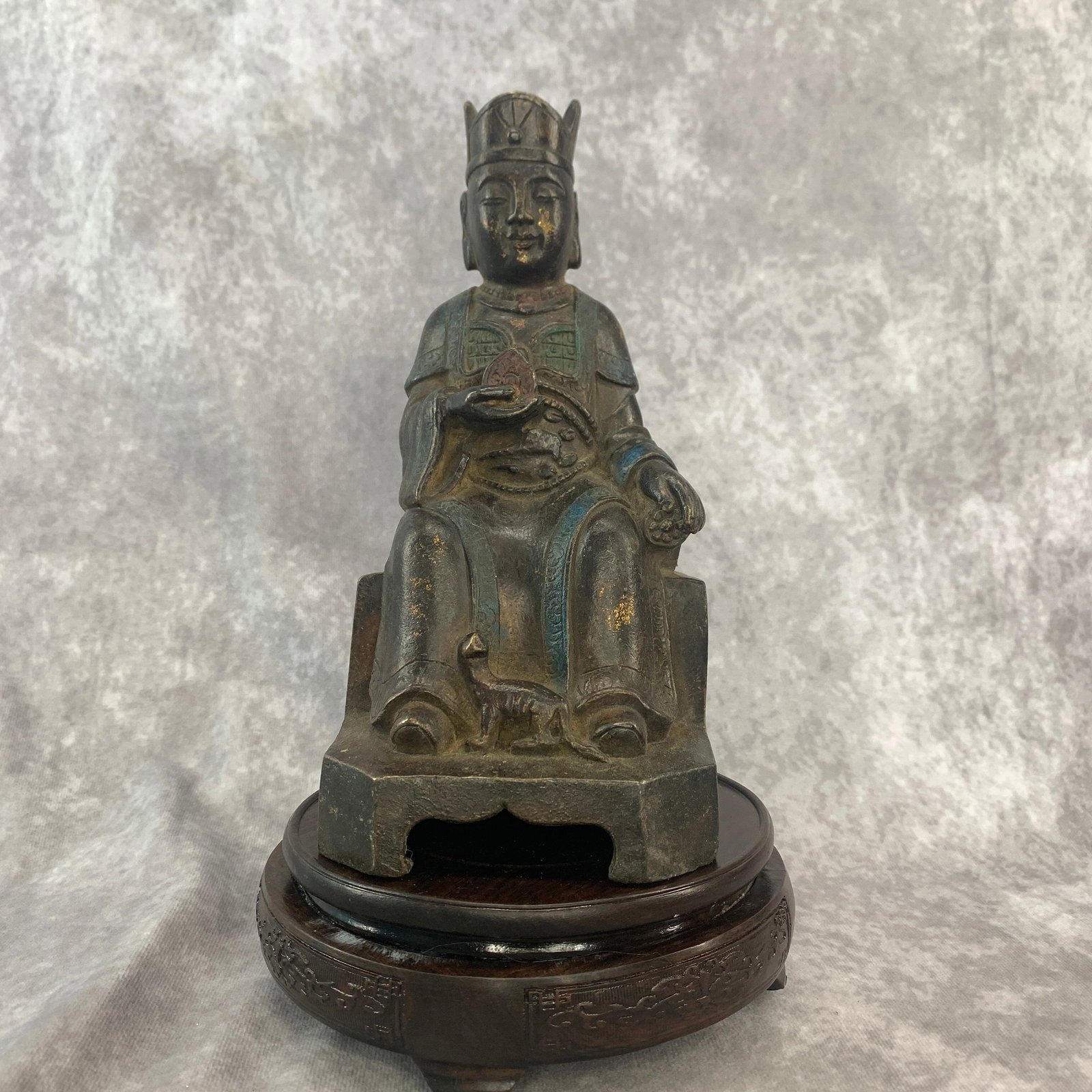 BRONZE STATUE OF A HIGH-RANKING TAOIST DEITY (1 of 5)