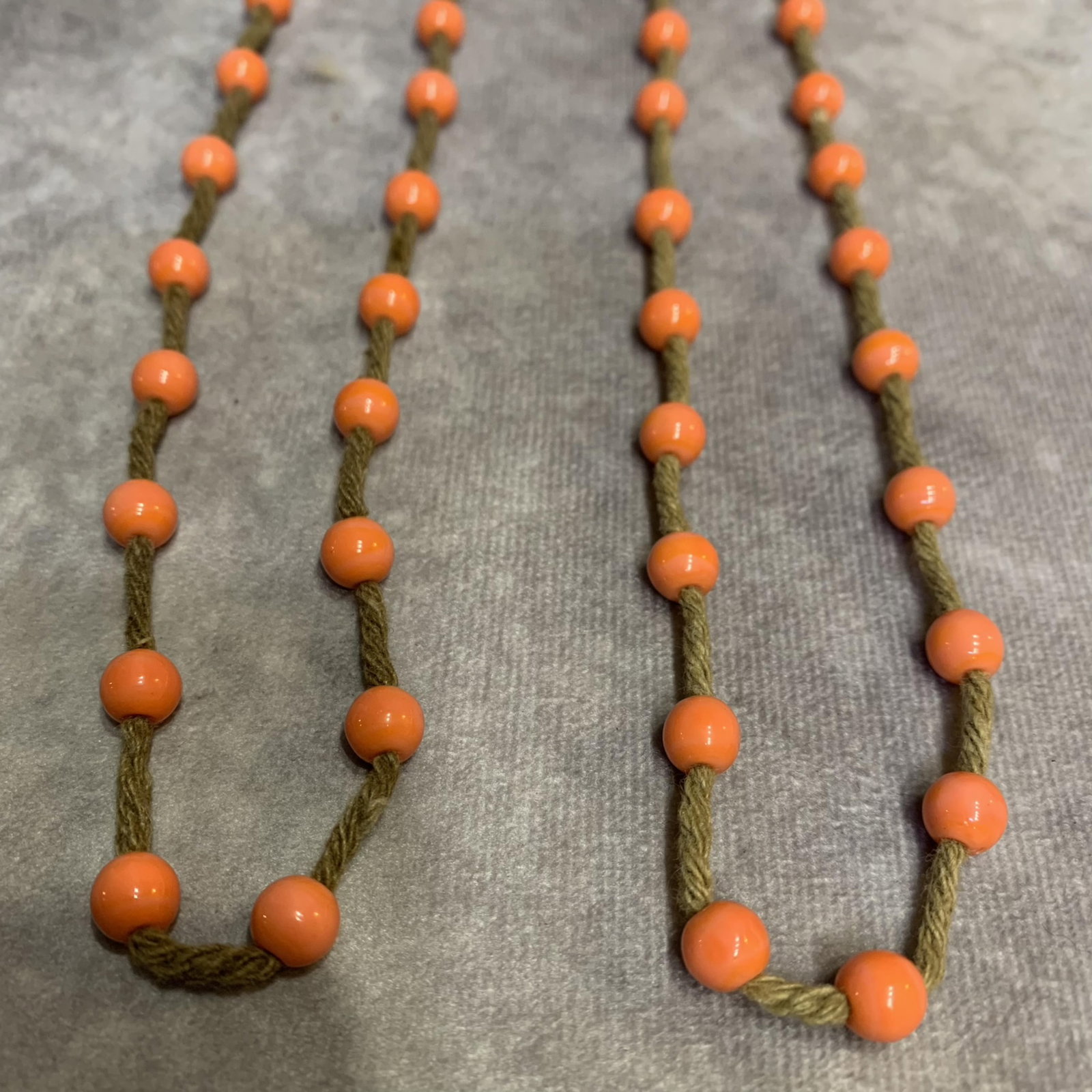 TWO RED CORAL NECKLACE - 2