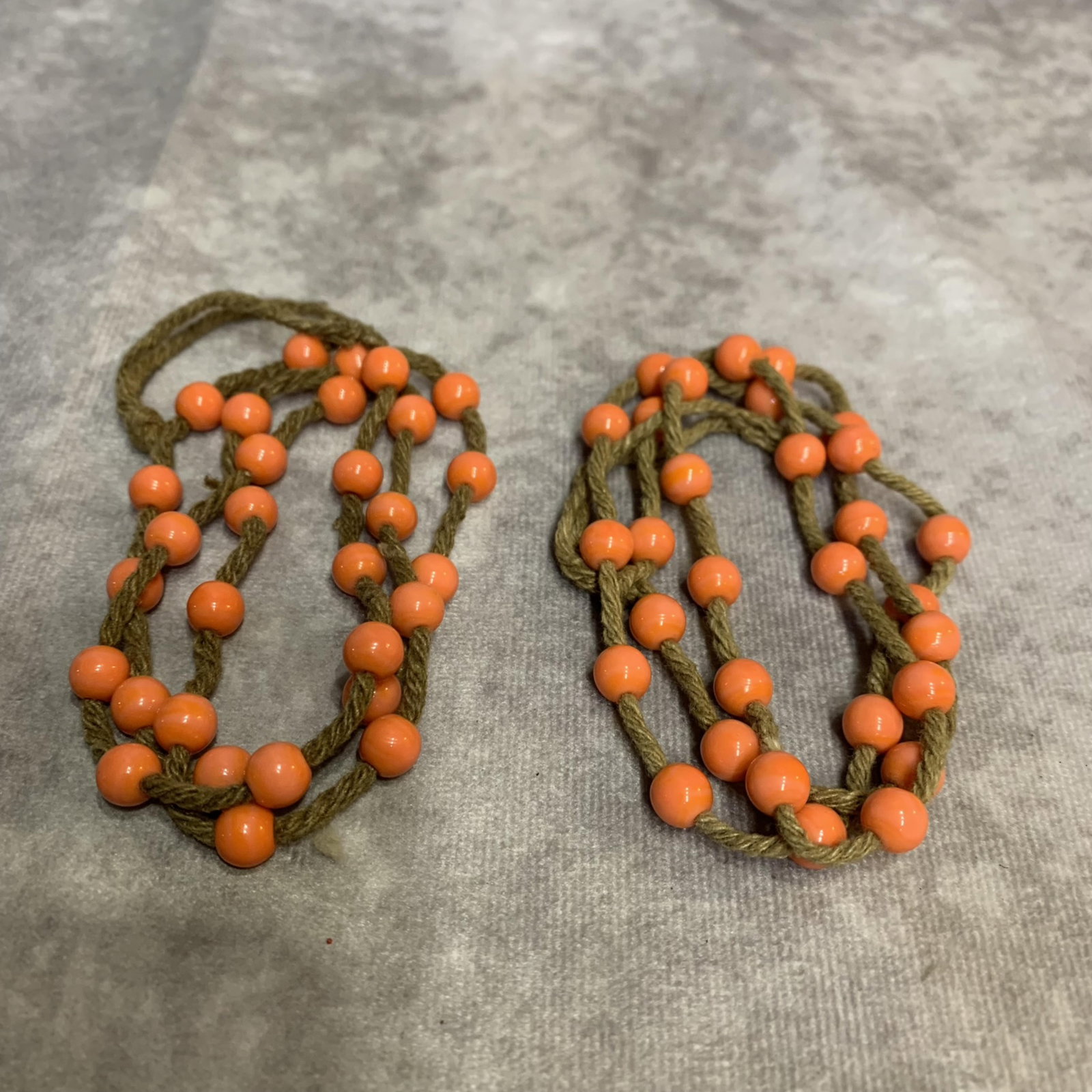 TWO RED CORAL NECKLACE - 4