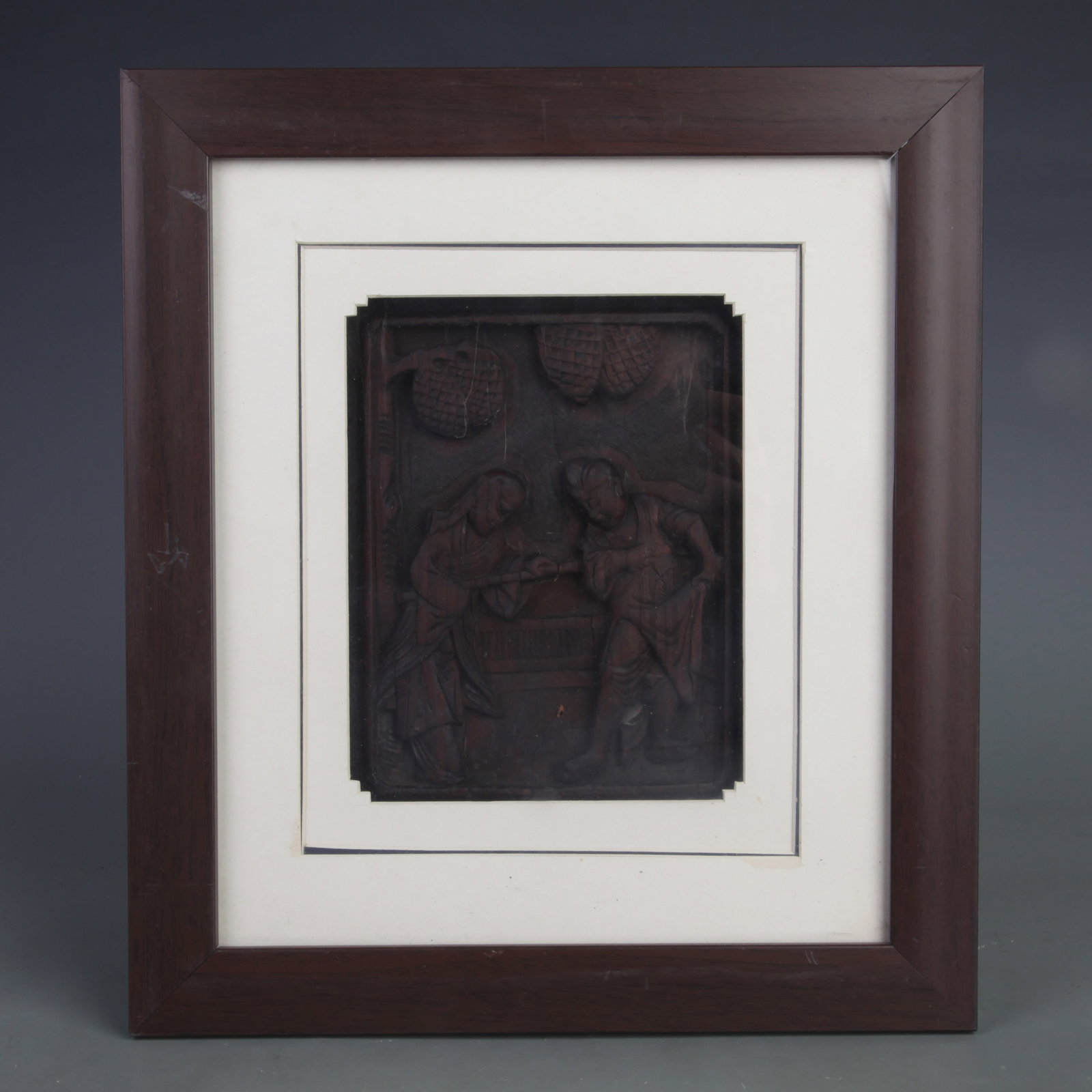 A FINE WOOD CARVE WALL PANEL DECORATION (1 of 5)