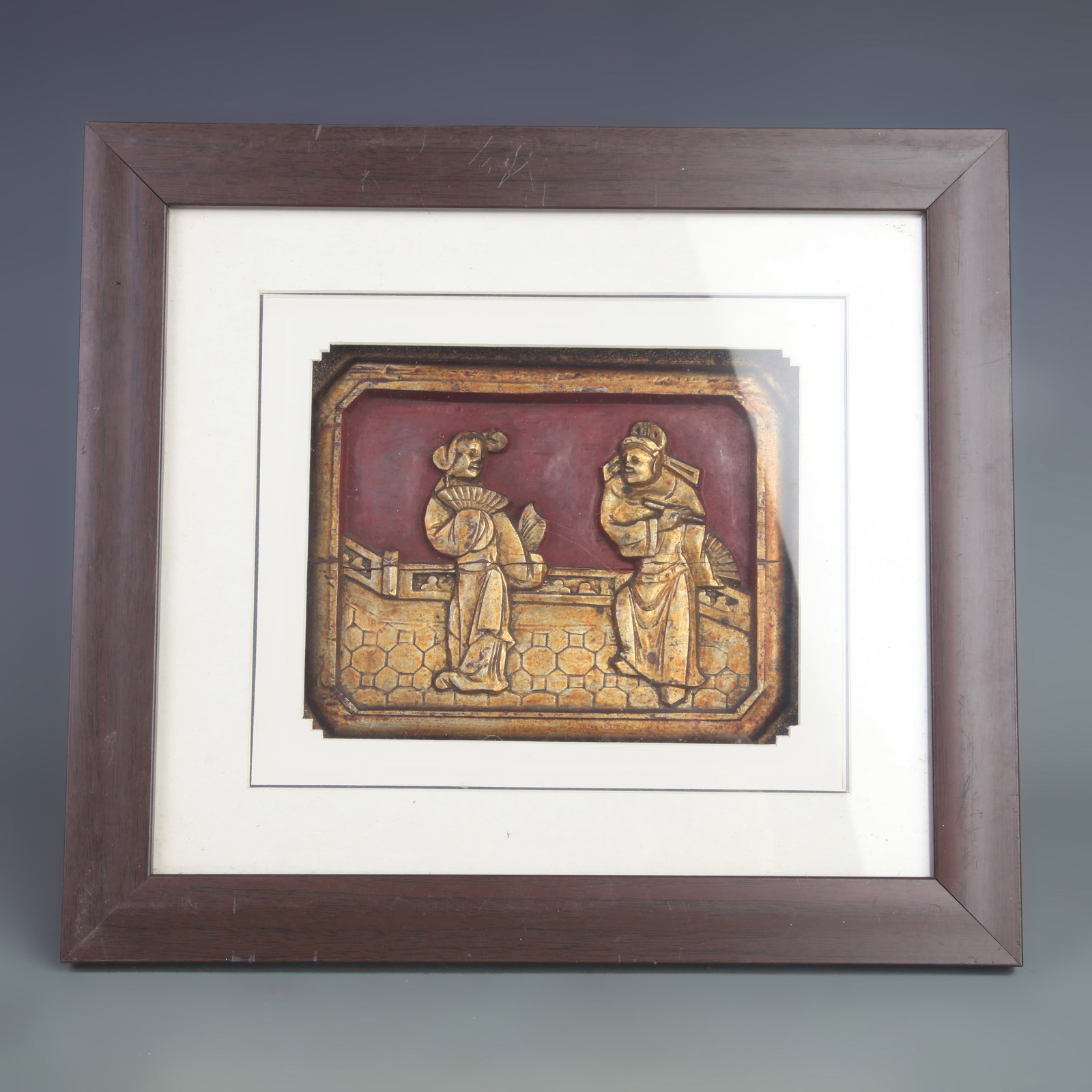 A FINE WOOD CARVE WALL PANEL DECORATION (1 of 5)