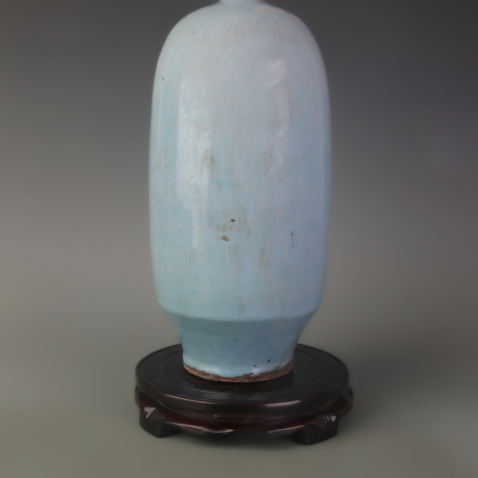 A JUN WARE FOLIATE-RIM VASE - 3