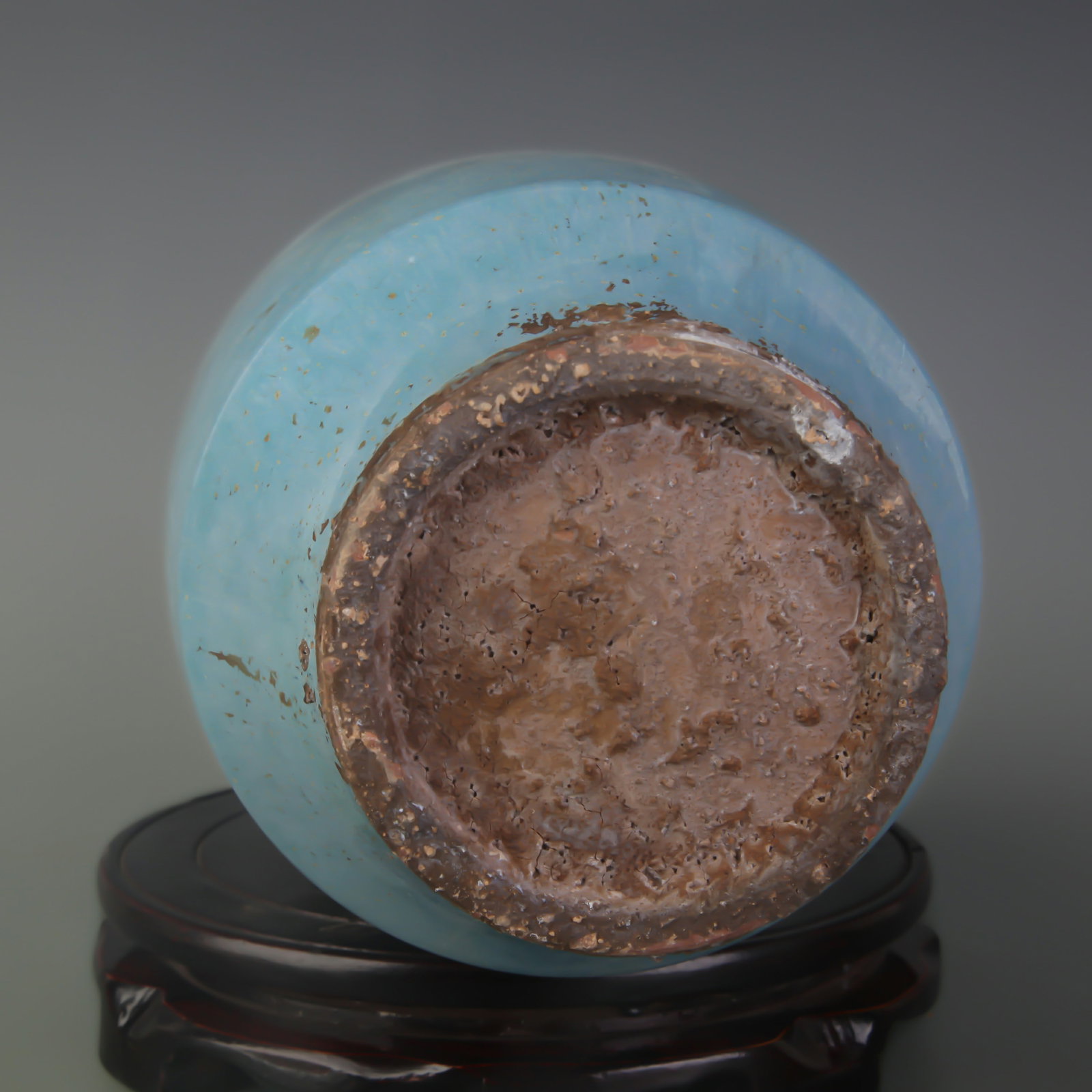 A JUN WARE FOLIATE-RIM VASE - 5
