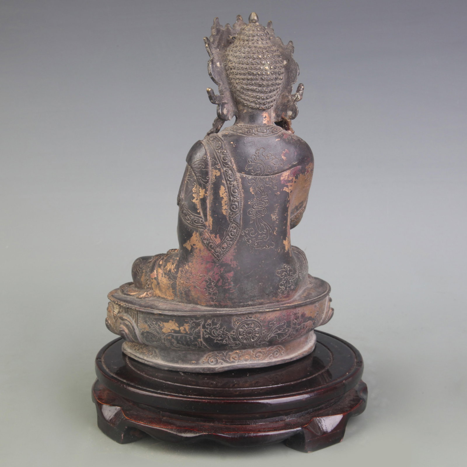 A FINE BRONZE BODHISATTVA STATUE - 4