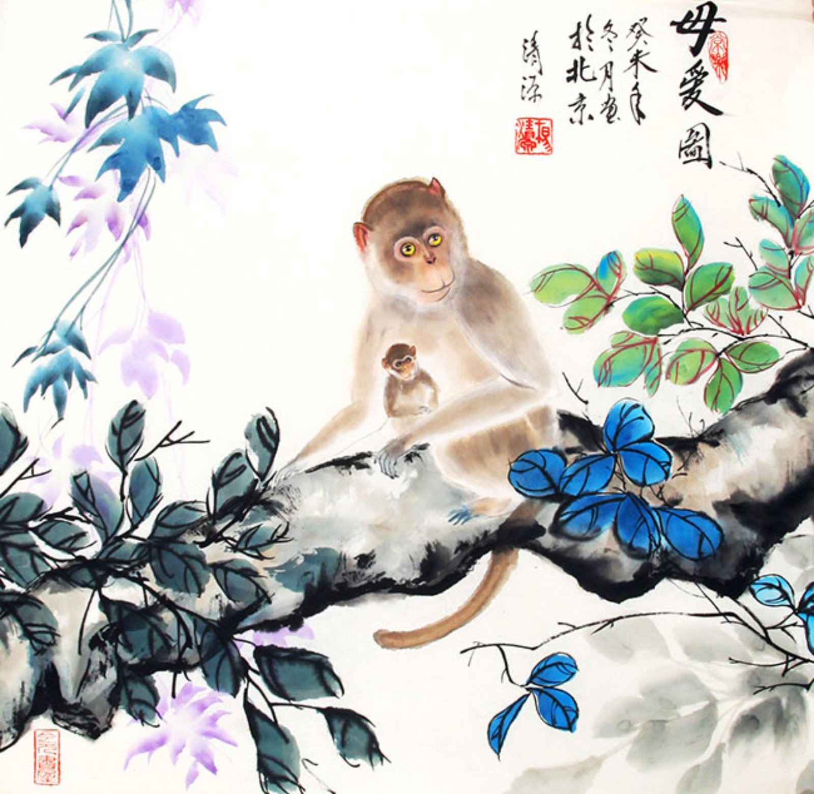 CHINESE PAINTING ATTRIBUTED TO YANG QINGYUAN (1 of 4)