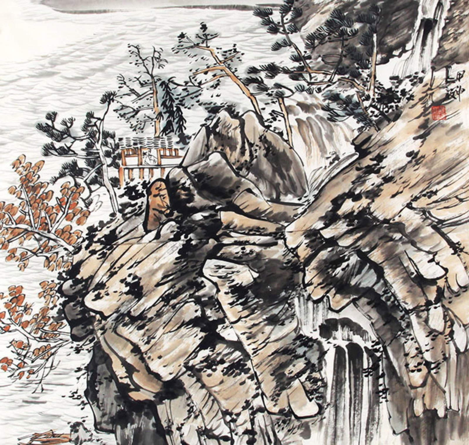 CHINESE PAINTING ATTRIBUTED TO LIU CONGRONG (1 of 3)