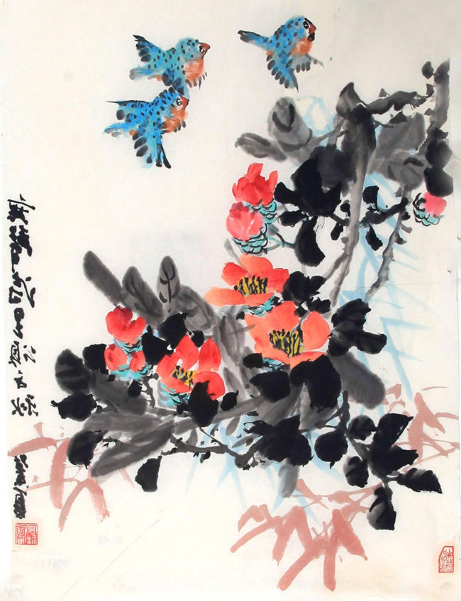CHINESE PAINTING ATTRIBUTED TO TU FENGXIANG (1 of 4)