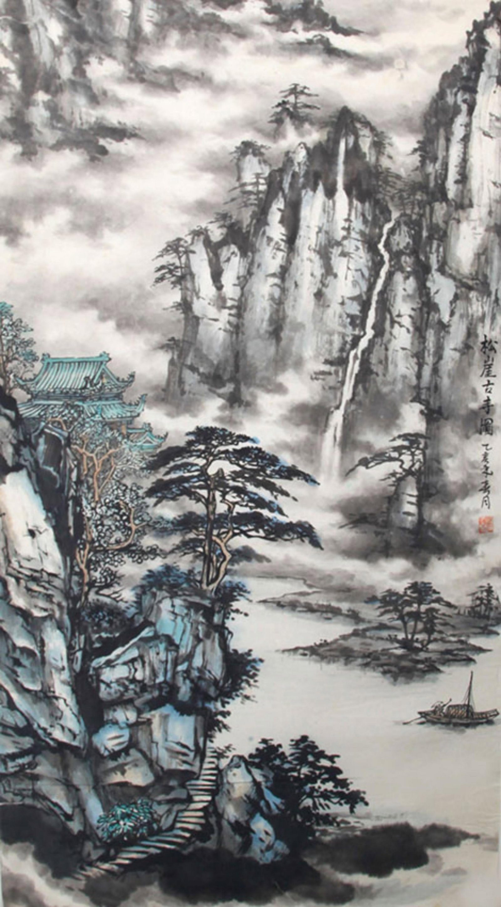 CHINESE PAINTING ATTRIBUTED TO ZHAO LIAN MIAO (1 of 4)