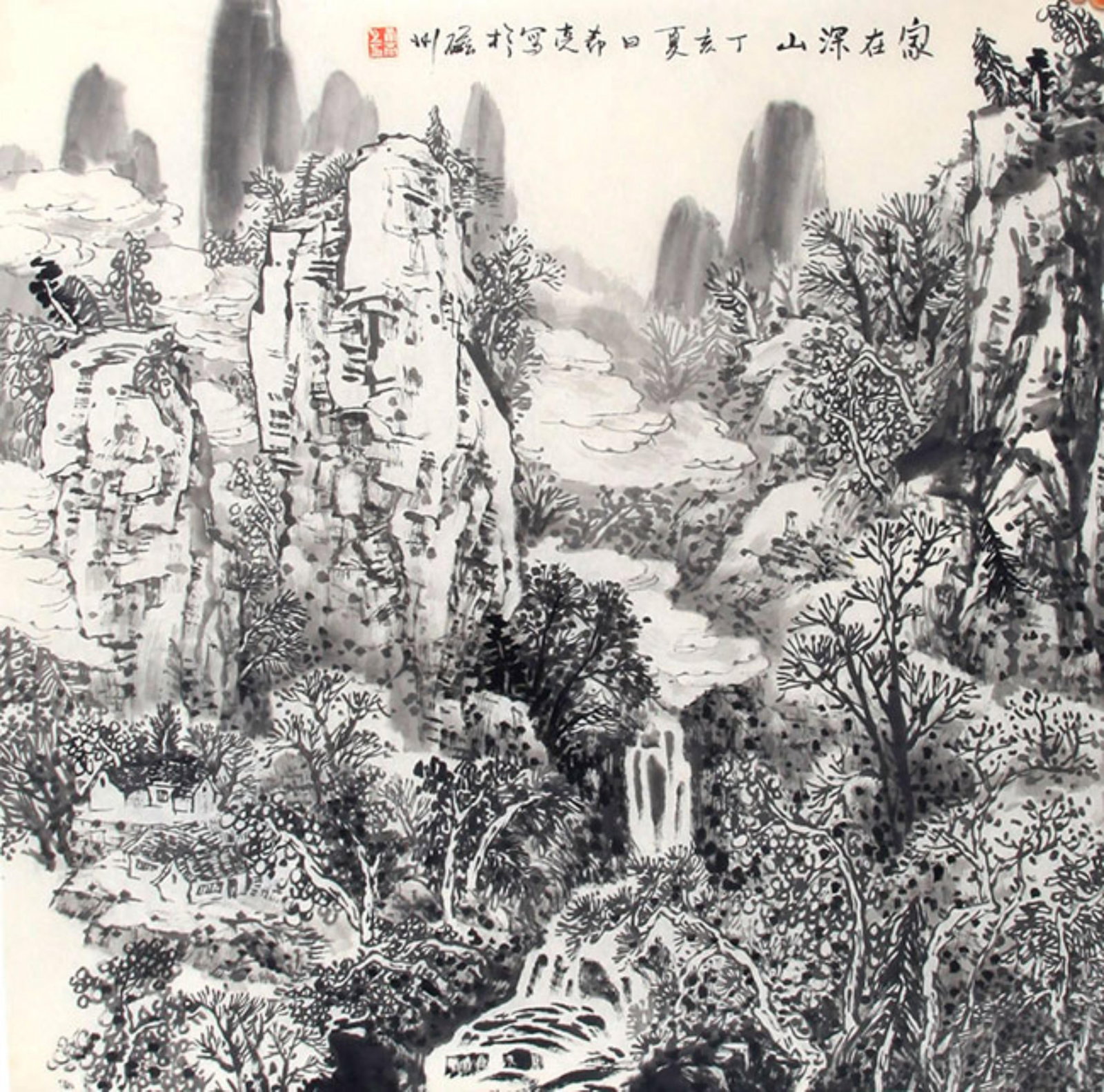 CHINESE PAINTING ATTRIBUTED TO ZHENG XILIANG (1 of 4)