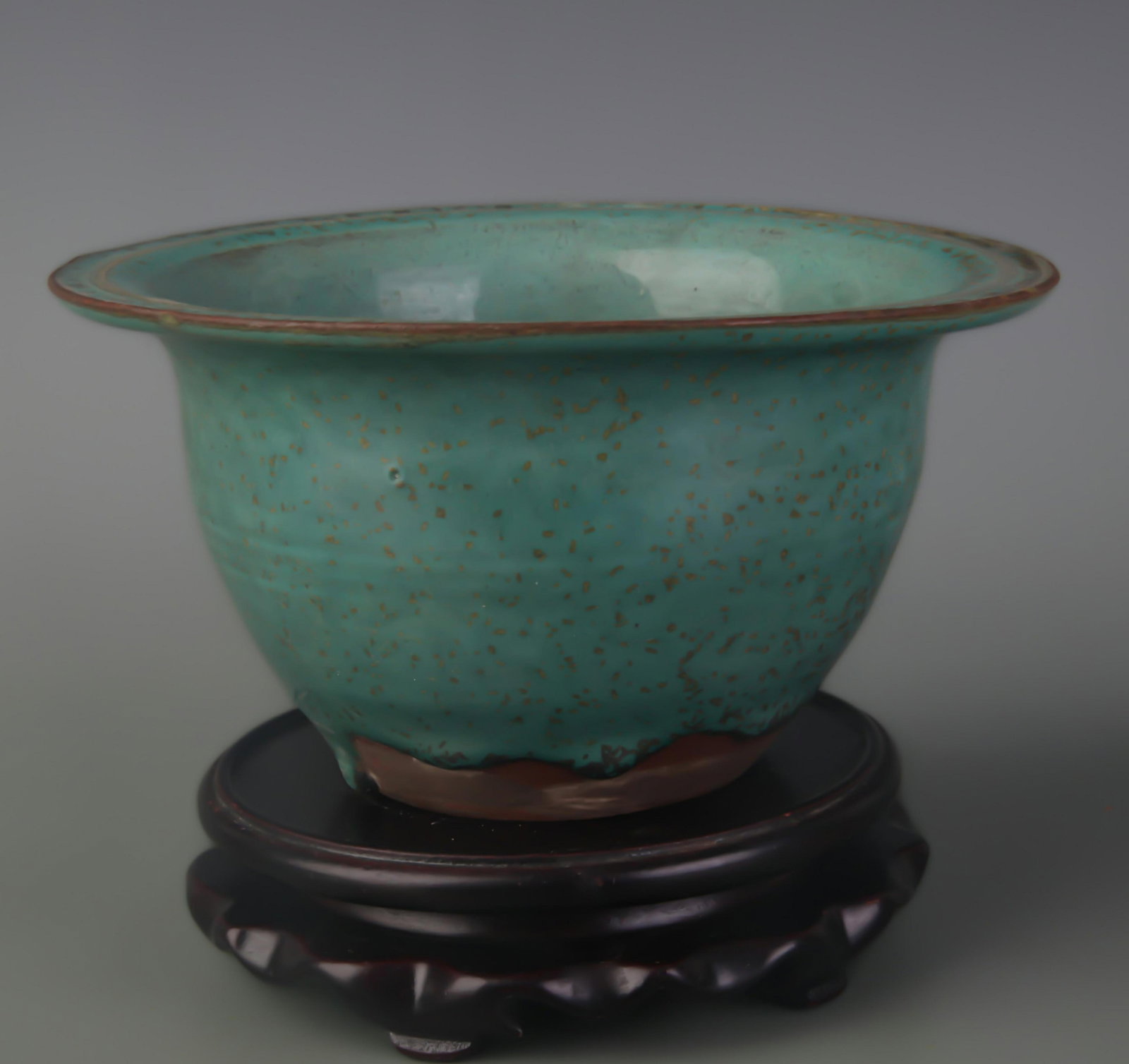 A FINE JUN GLAZE FLOWER POT - 4