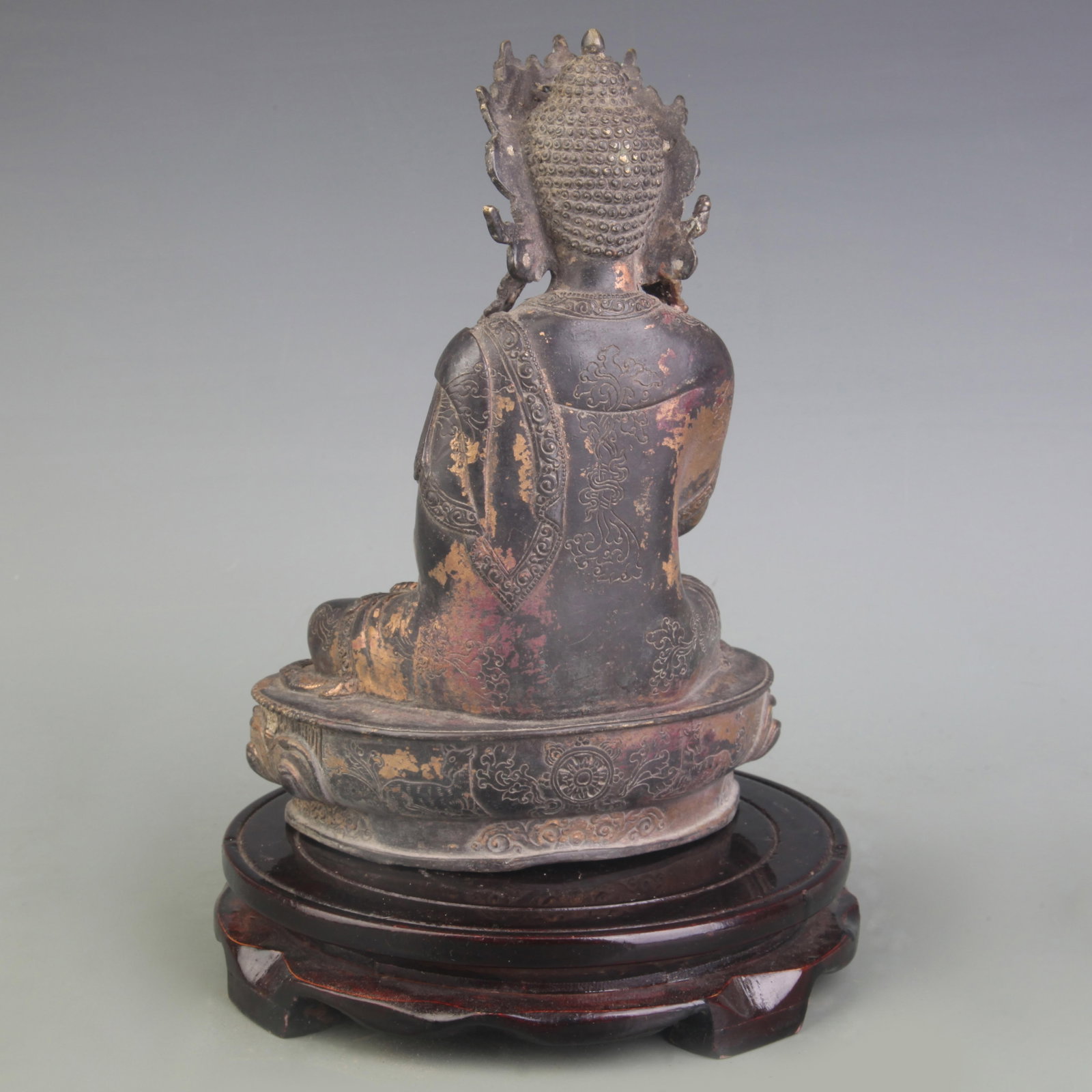 A FINE BRONZE BODHISATTVA STATUE - 4