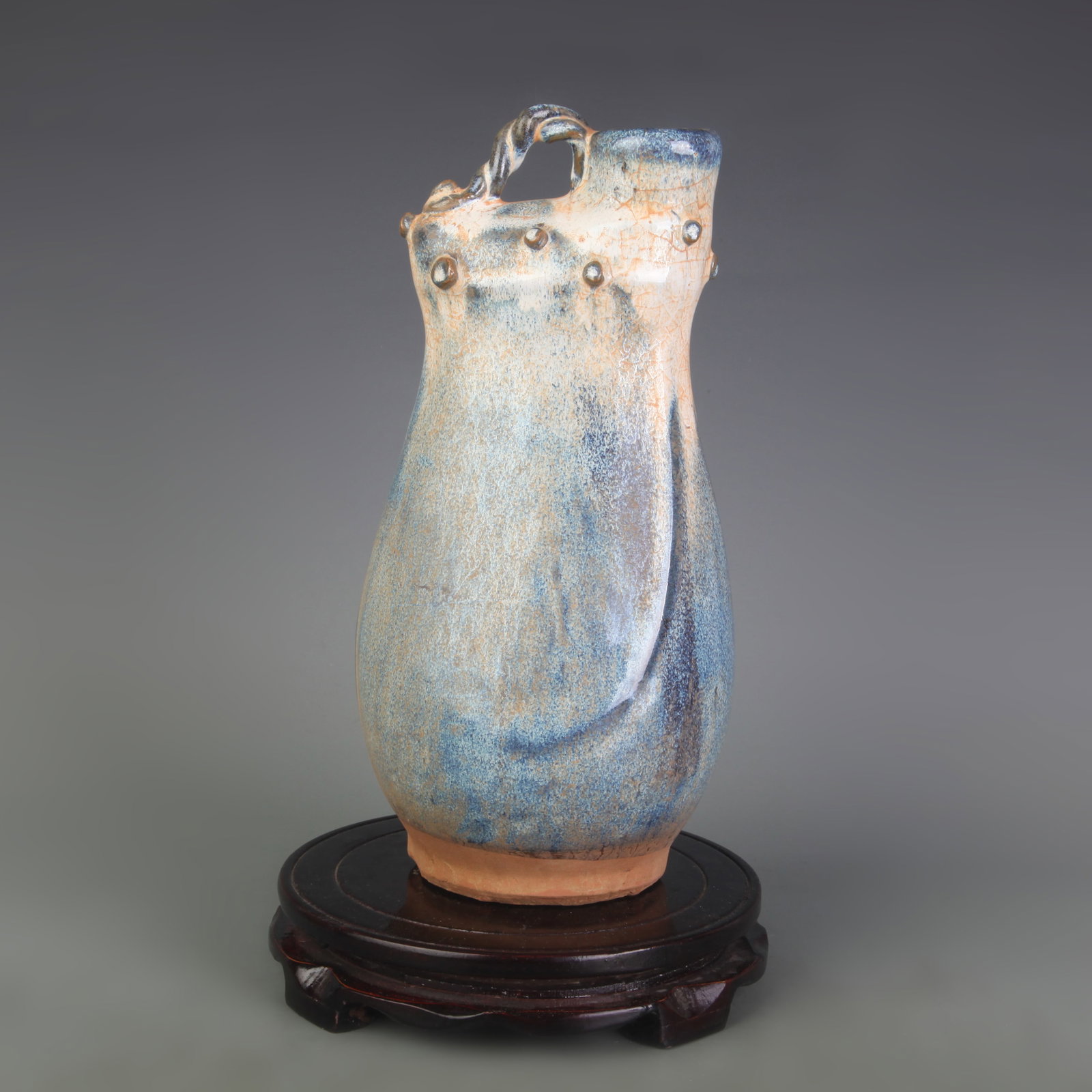 JUN WARE ROOSTER-HEAD PORCELAIN EWER - 4
