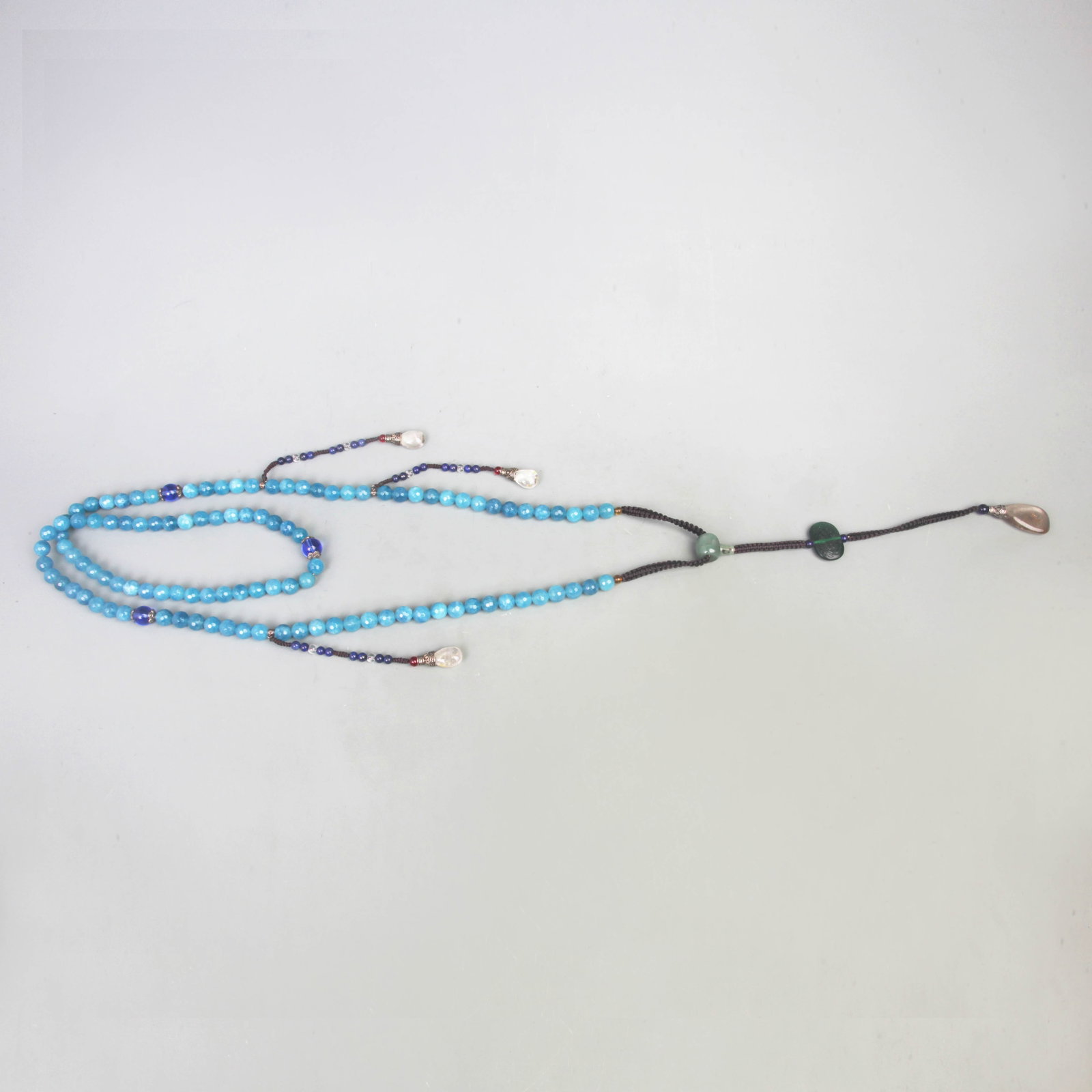 108-PIECE QING PRAYER BEADS WITH JADE, AND CRYSTAL (1 of 7)