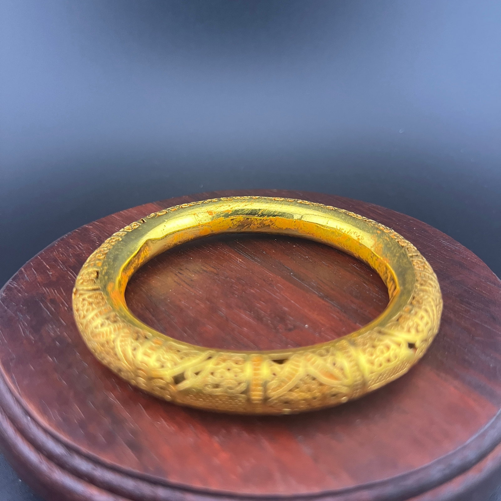 GILT-BRONZE BANGLE BRACELET - 3