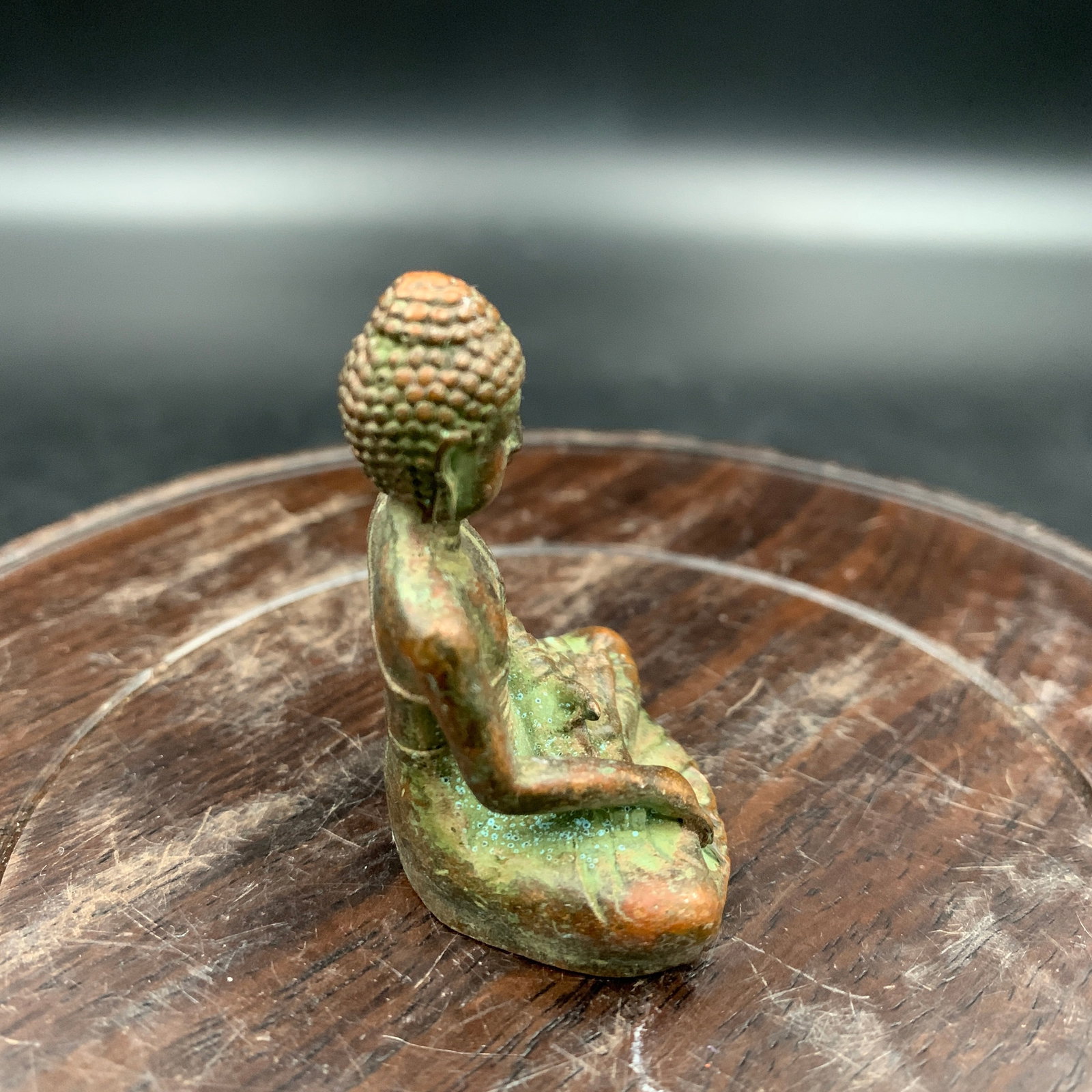 SMALL BRONZE SHAKYAMUNI BUDDHA STATUE - 5