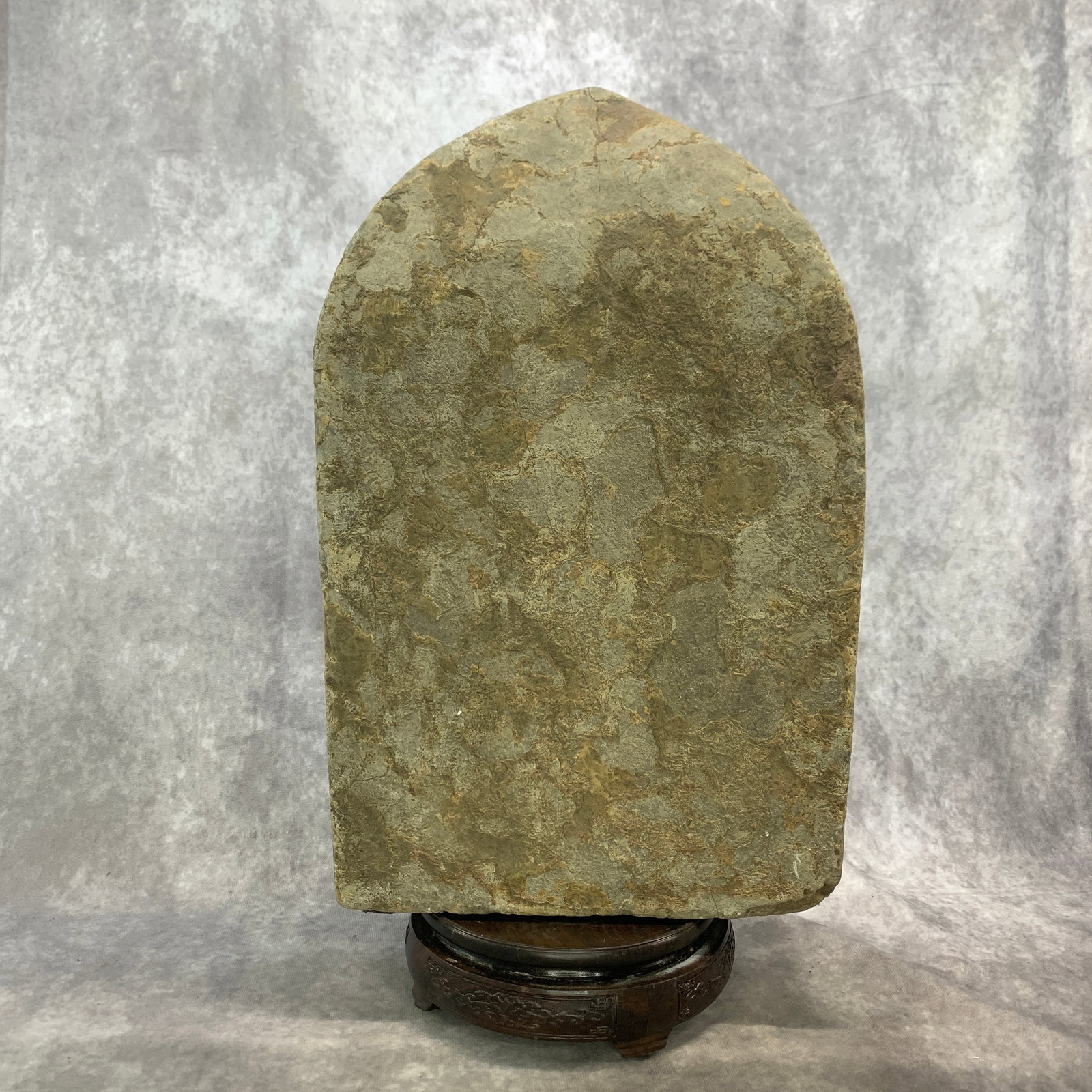 CARVED STONE BUDDHIST DEVOTIONAL STELE - 3