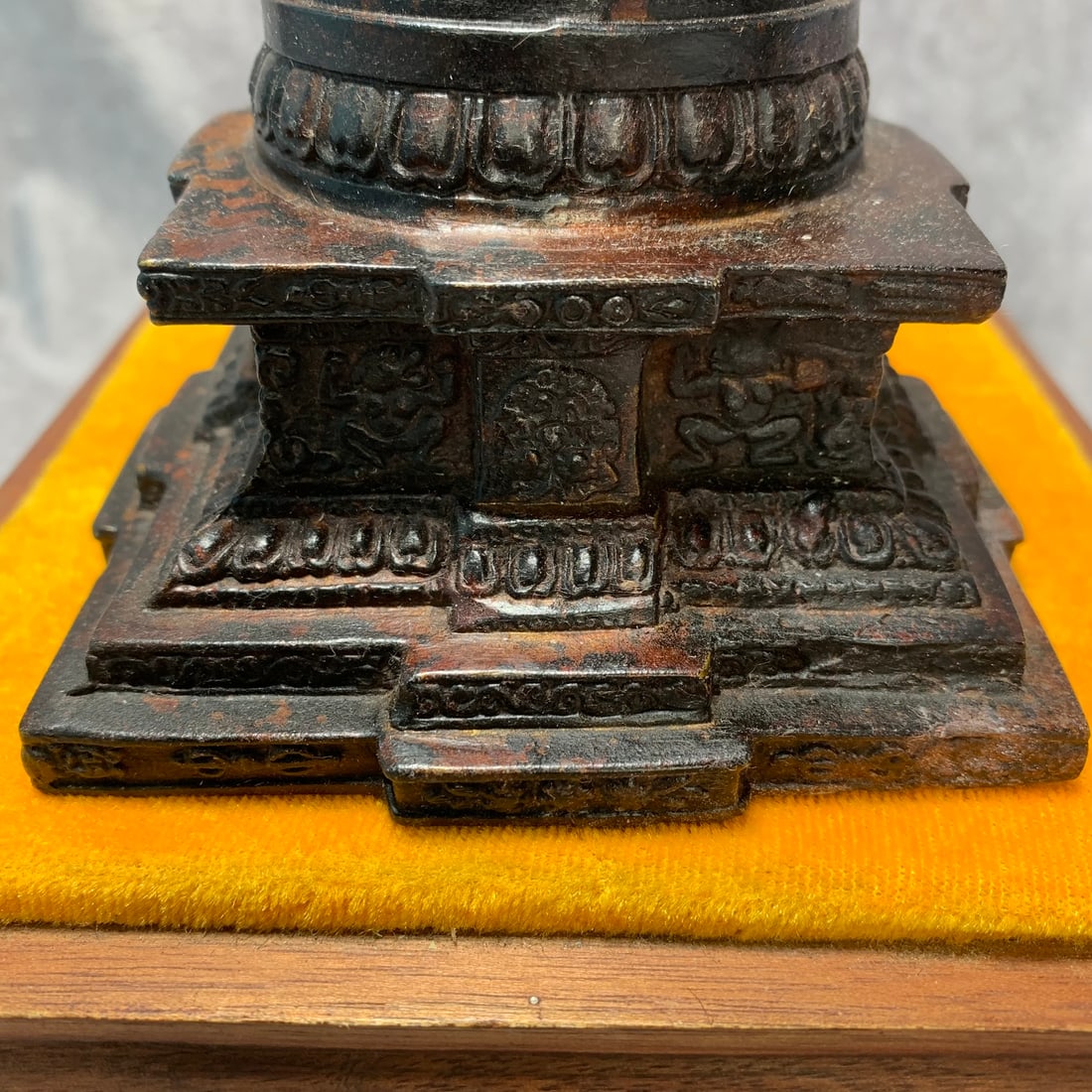 A FINE BRONZE RELIQUARY STUPA - 5